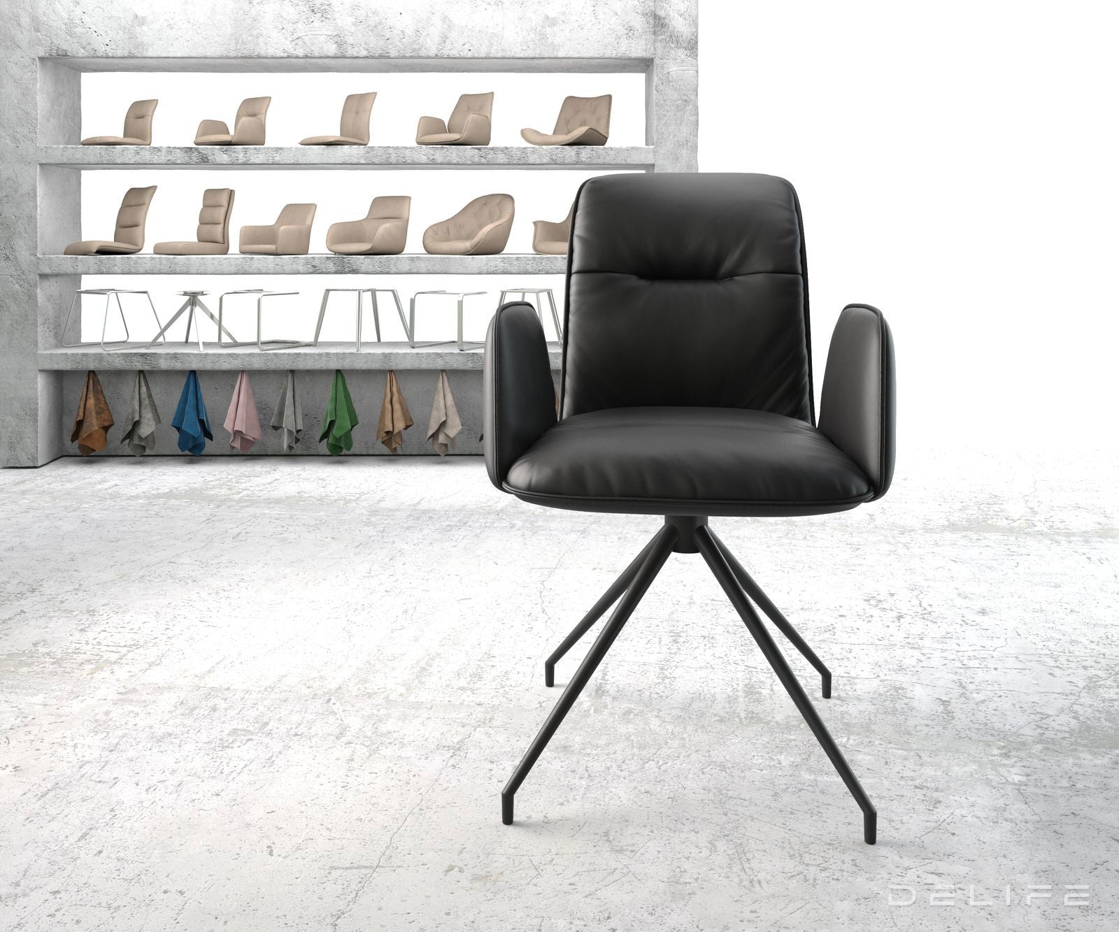 Blagovaonska stolica Vinja, Materijal: Koža