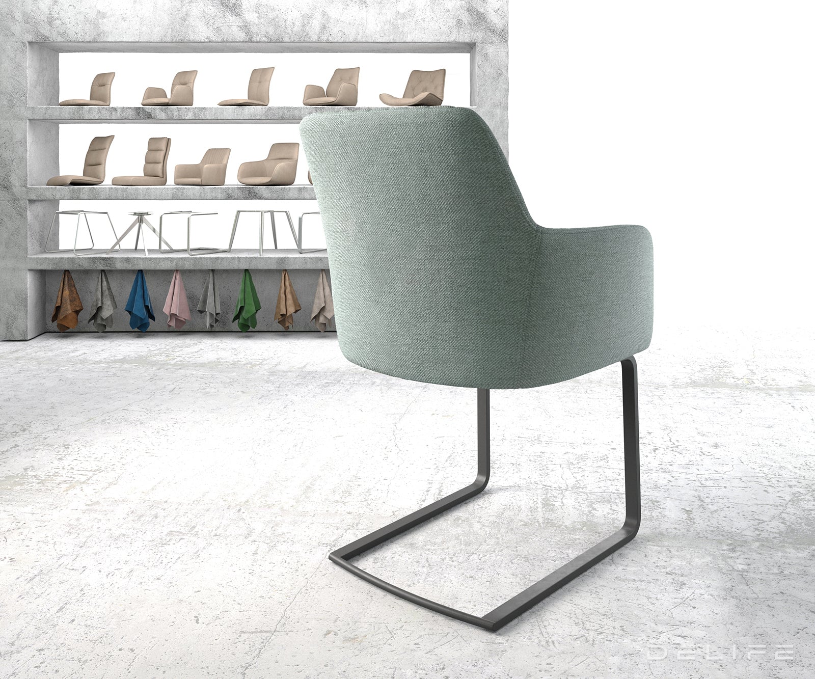 Blagovaonska stolica Greg, Materijal: Ravno tkanje