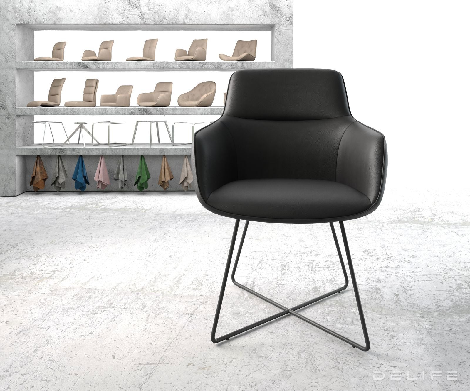 Blagovaonska stolica Pejo, Materijal: Koža