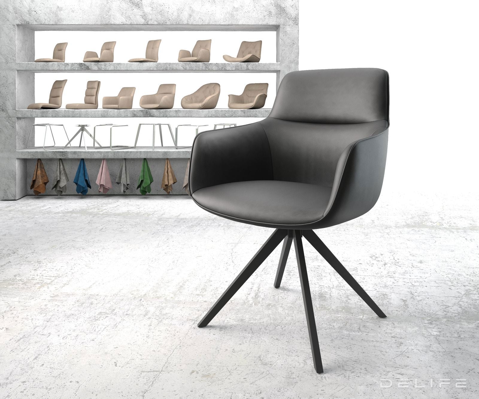 Blagovaonska stolica Pejo, Materijal: Koža