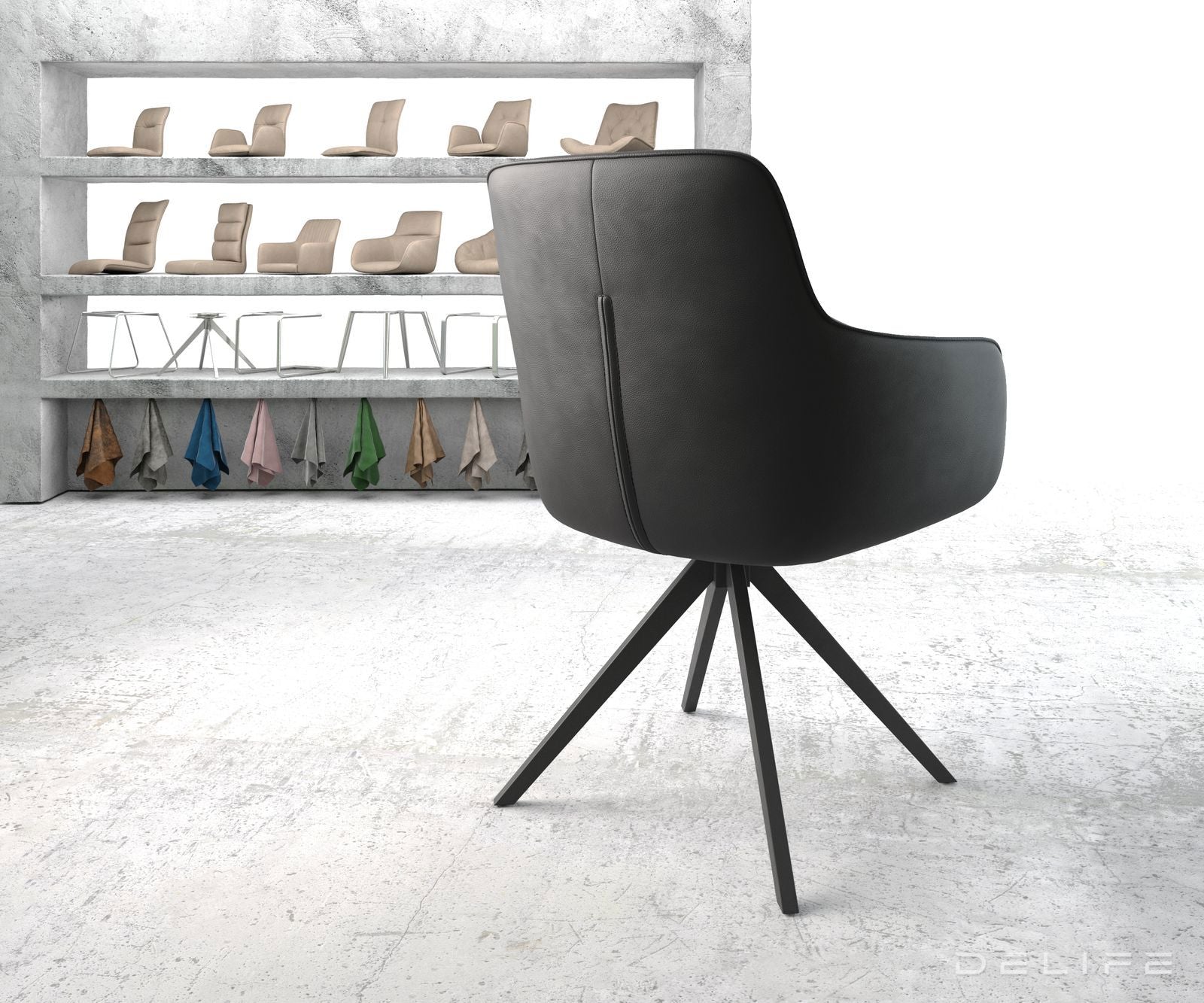 Blagovaonska stolica Pejo, Materijal: Koža