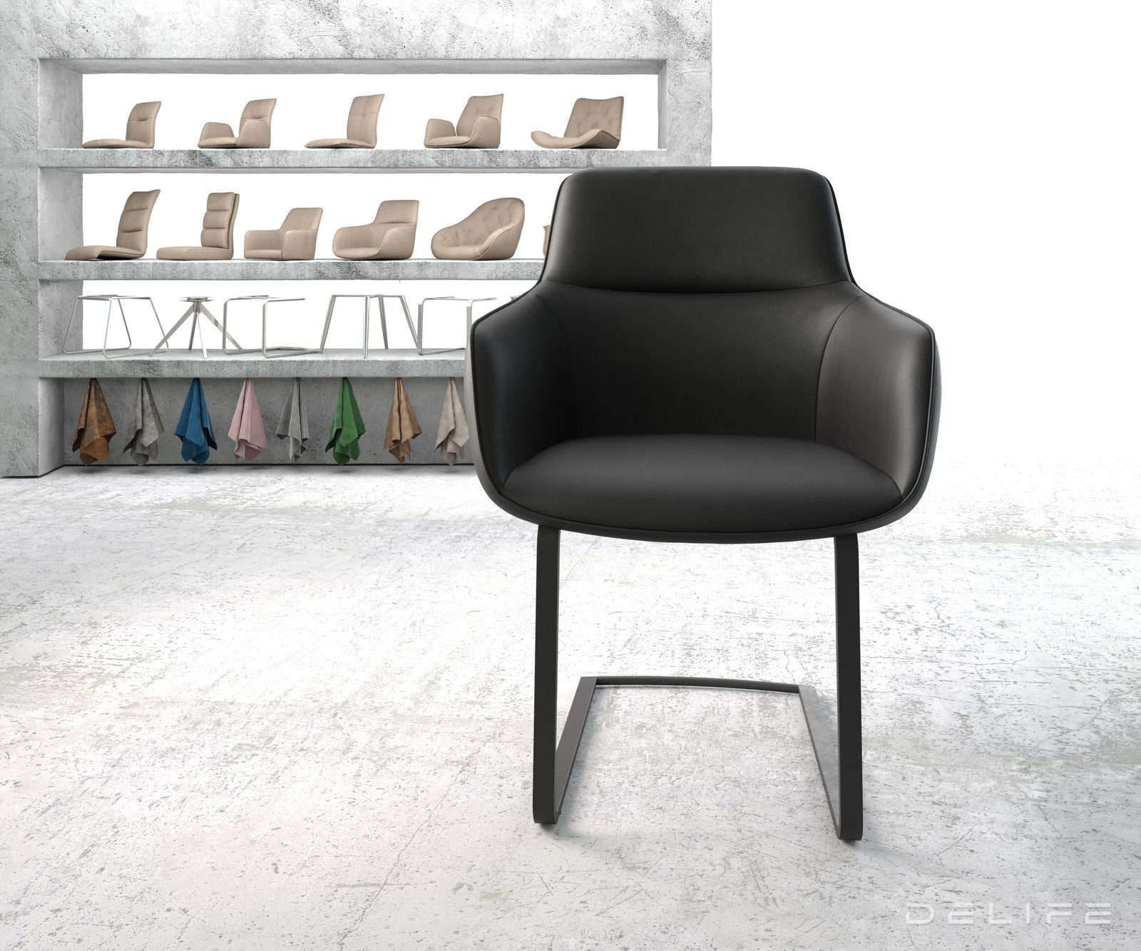 Blagovaonska stolica Pejo, Materijal: Koža