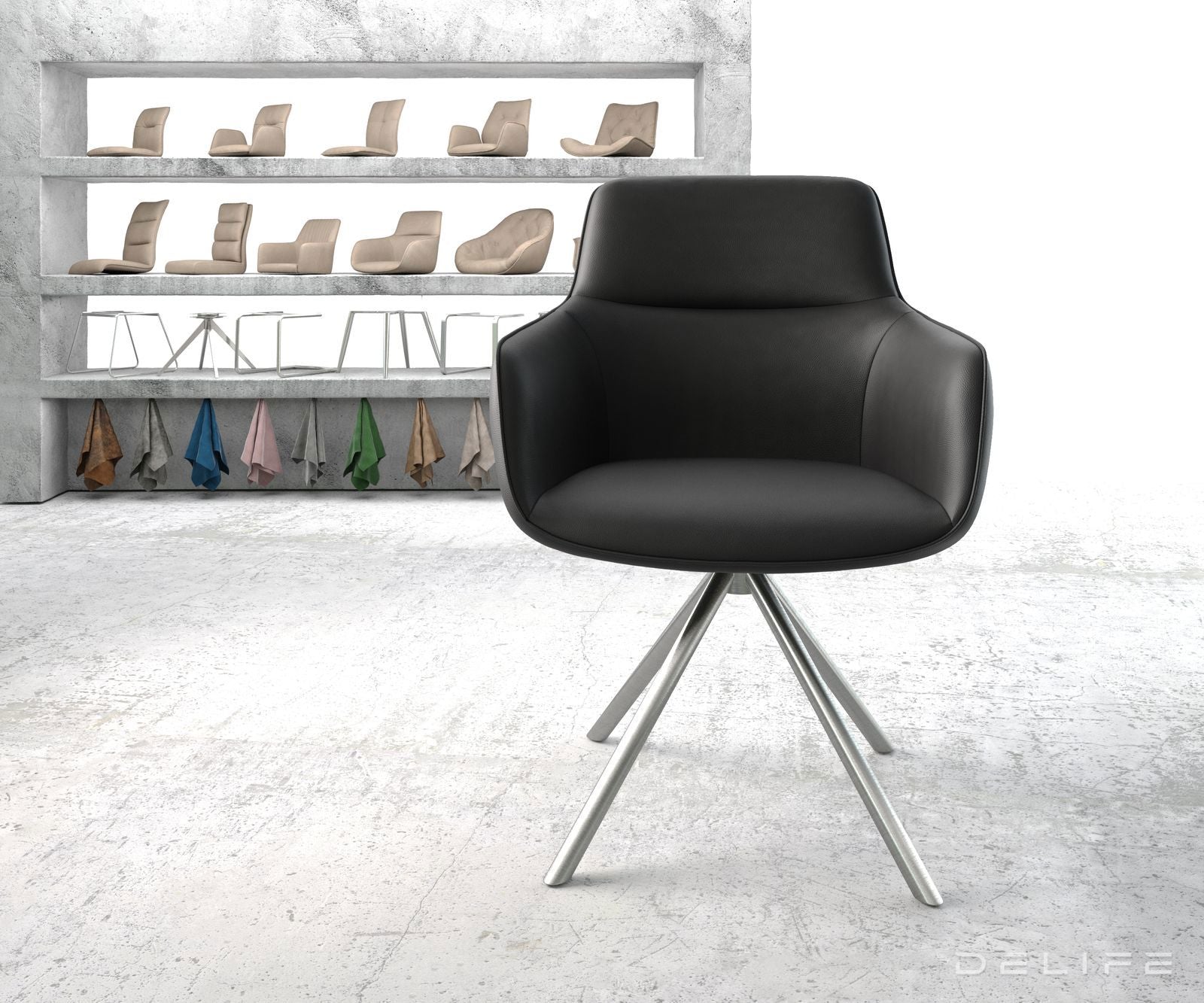 Blagovaonska stolica Pejo, Materijal: Koža