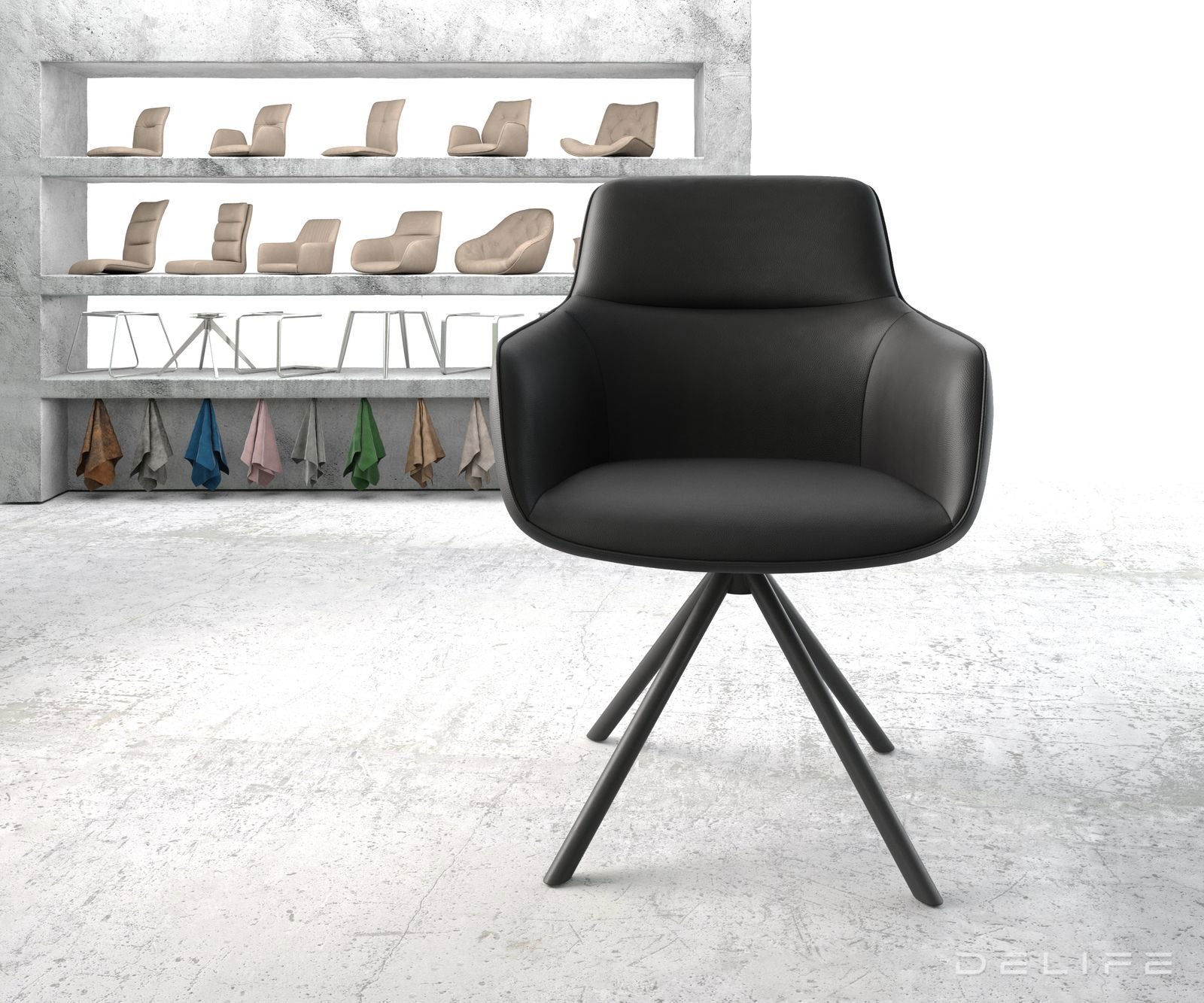 Blagovaonska stolica Pejo, Materijal: Koža