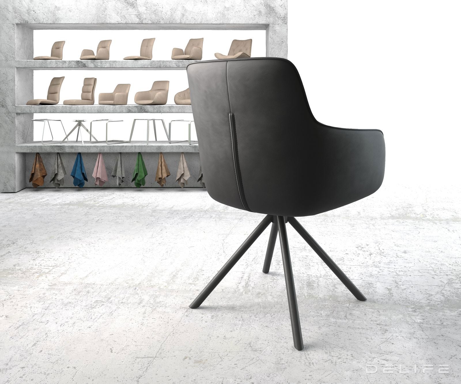 Blagovaonska stolica Pejo, Materijal: Koža