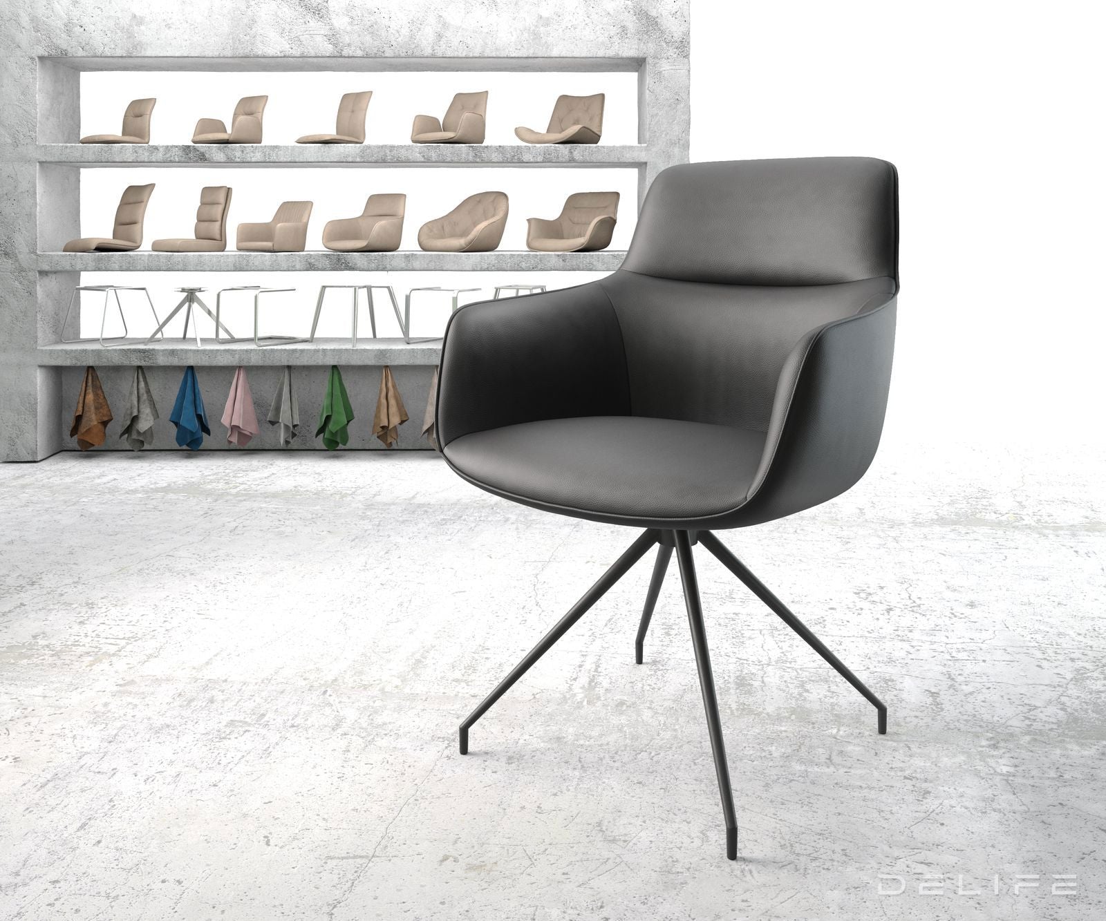 Blagovaonska stolica Pejo, Materijal: Koža