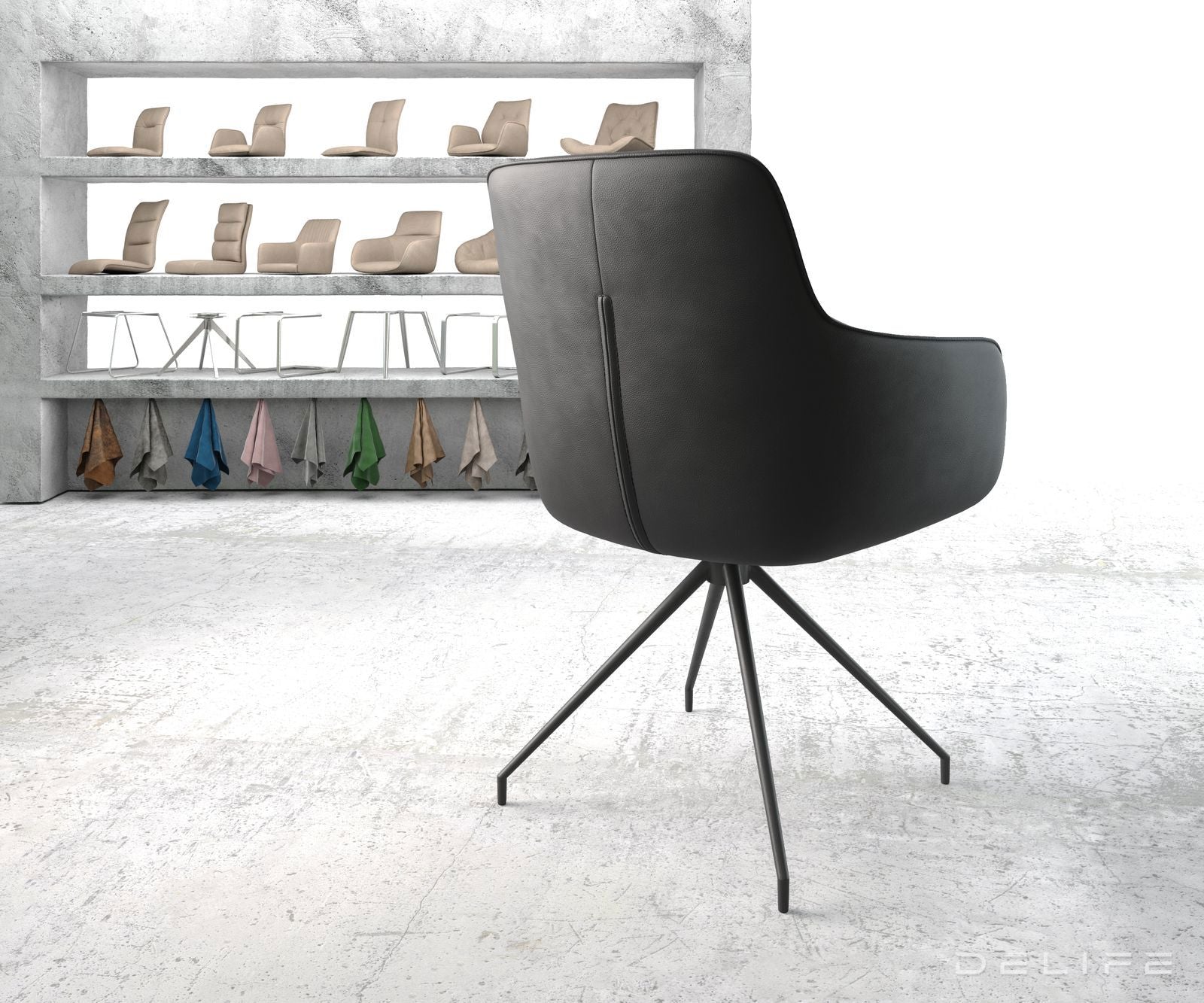 Blagovaonska stolica Pejo, Materijal: Koža