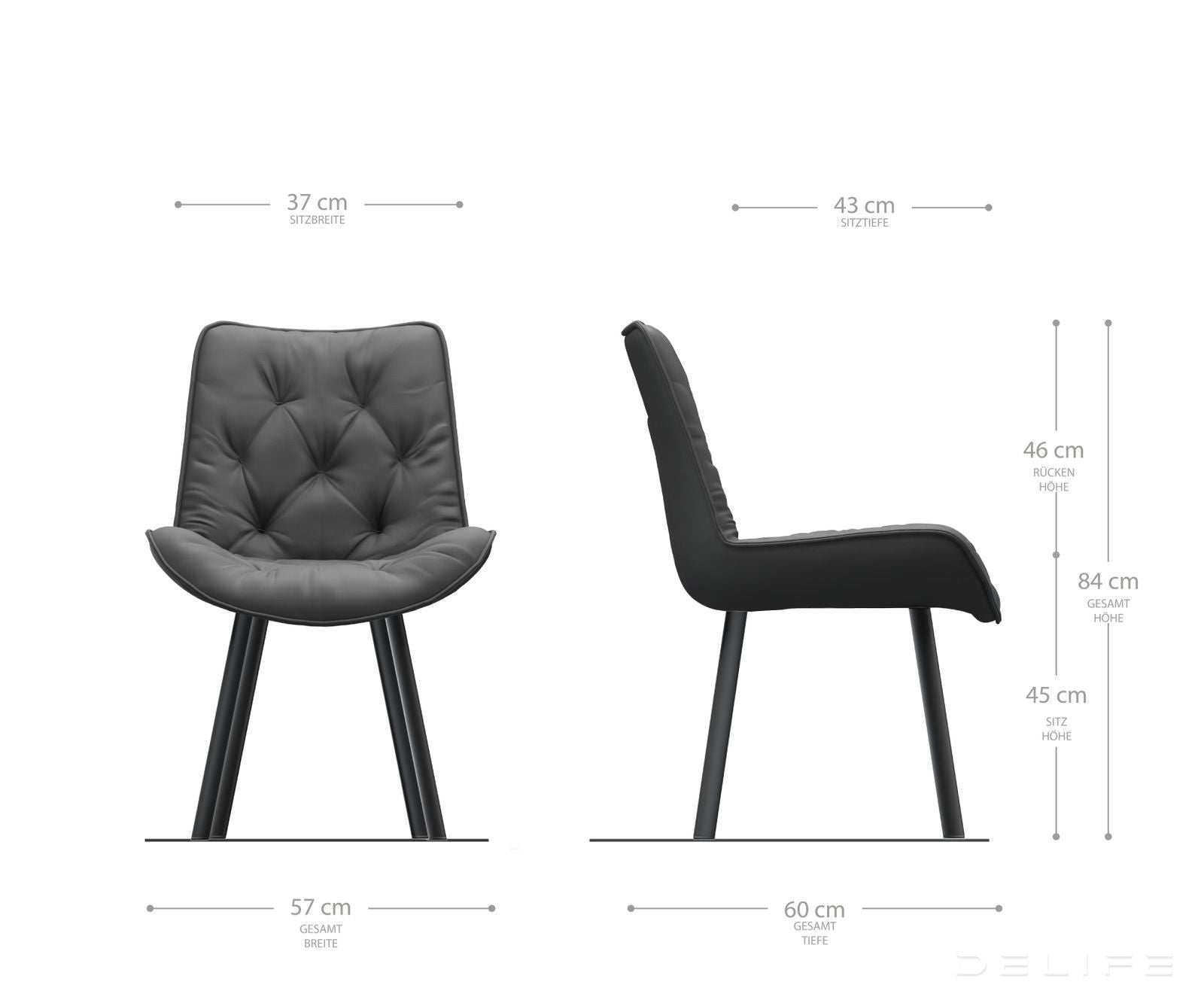 Blagovaonska stolica Taimi, Materijal: Koža