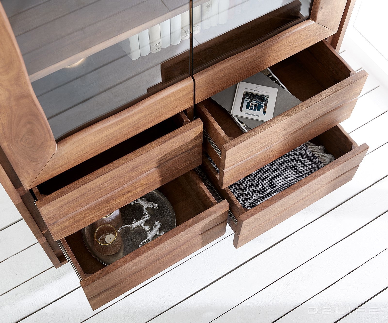 Visoka komoda Live-Edge 120x190cm, Materijal: Bagrem