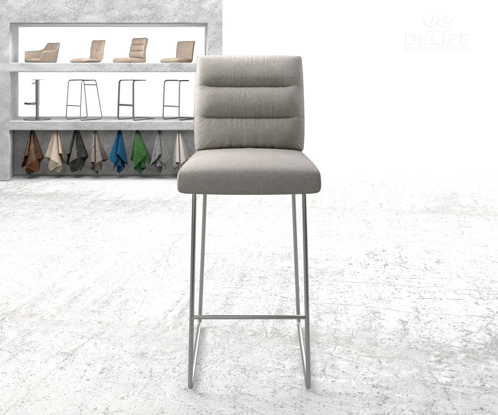 Barska stolica Pela, Materijal: Ravno tkanje