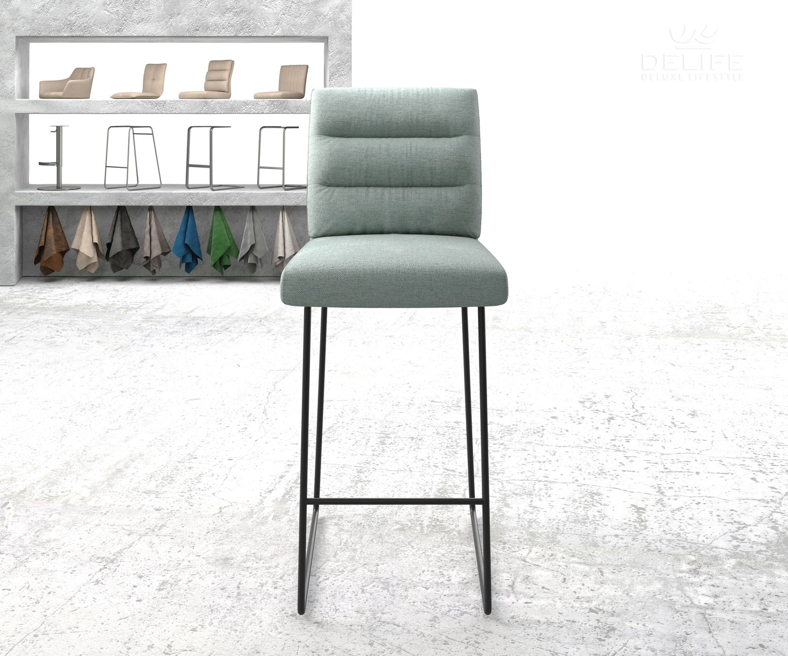 Barska stolica Pela, Materijal: Ravno tkanje