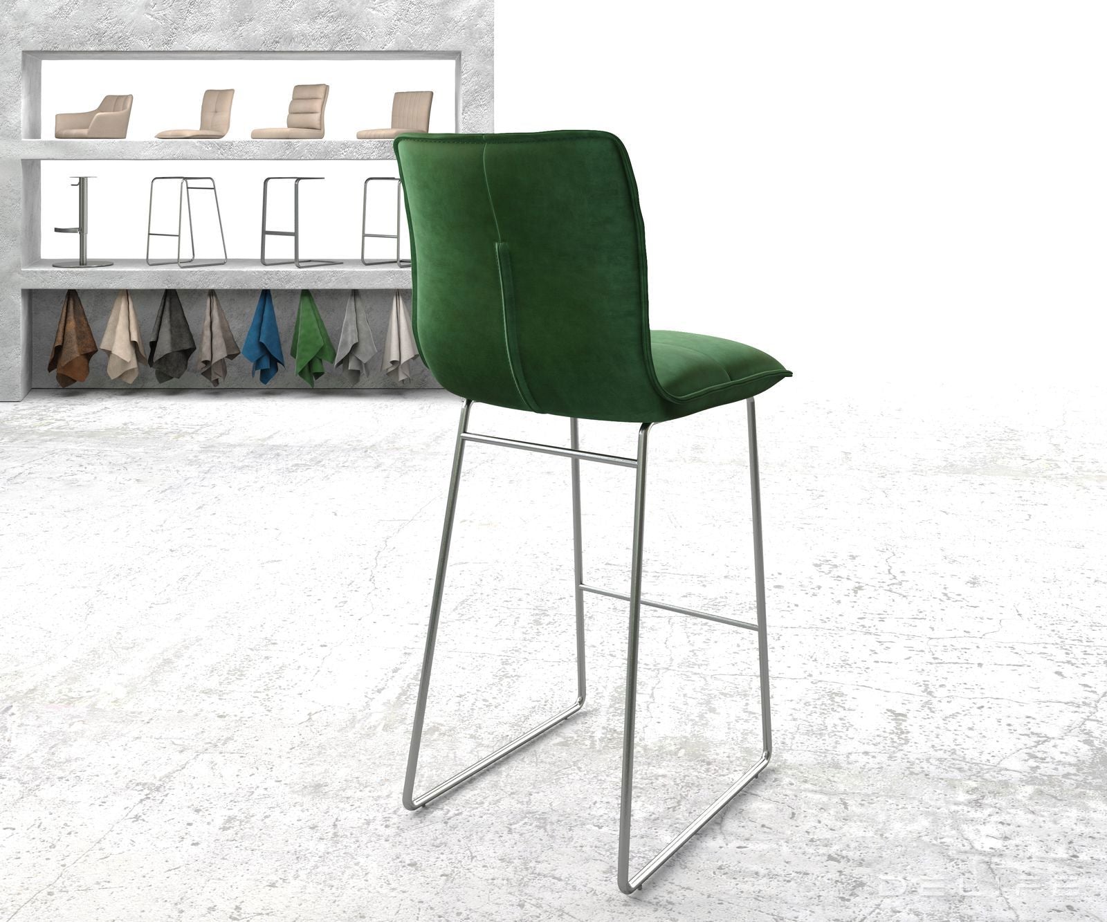 Barska stolica Maddy, Materijal: Baršun