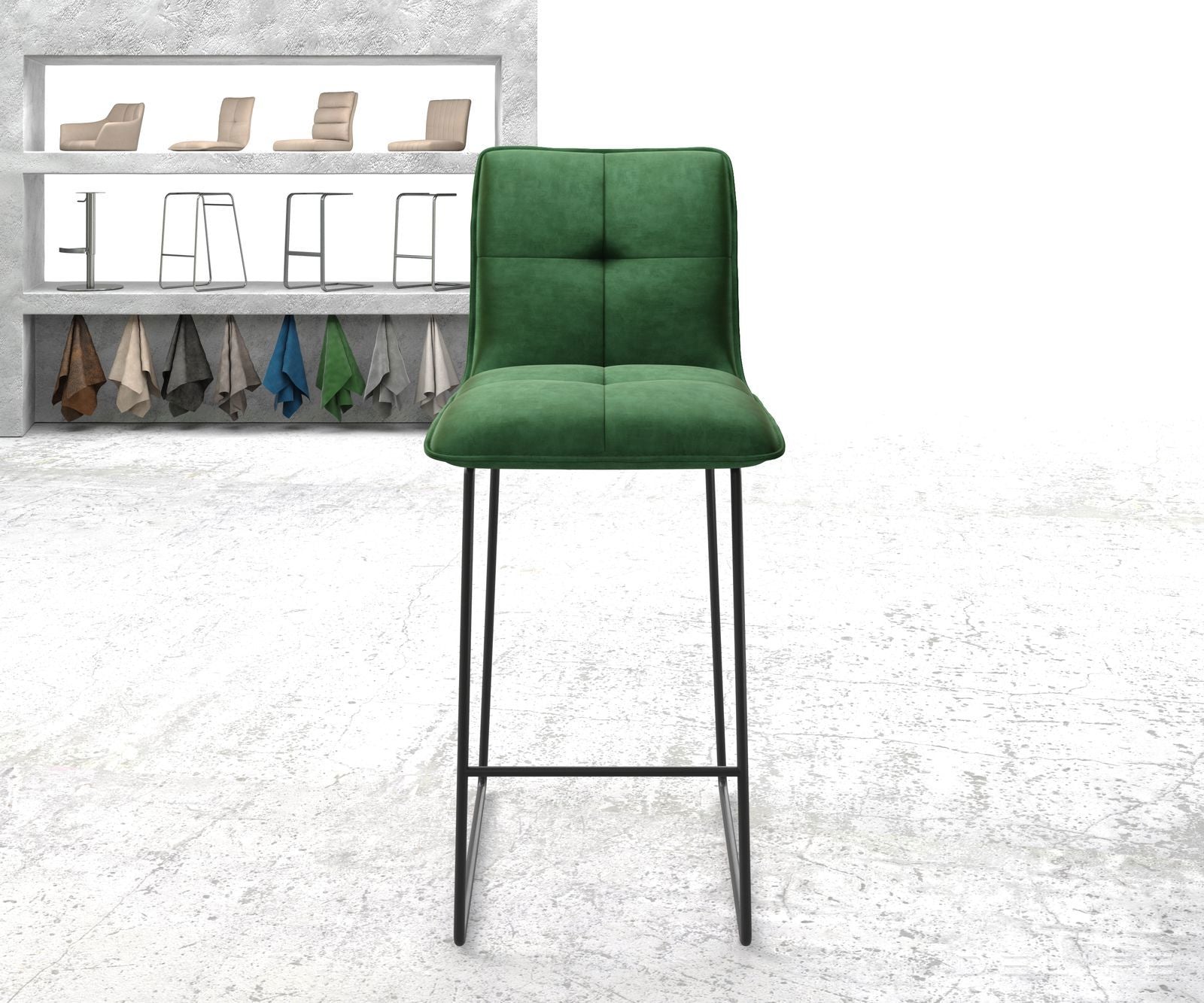 Barska stolica Maddy, Materijal: Baršun