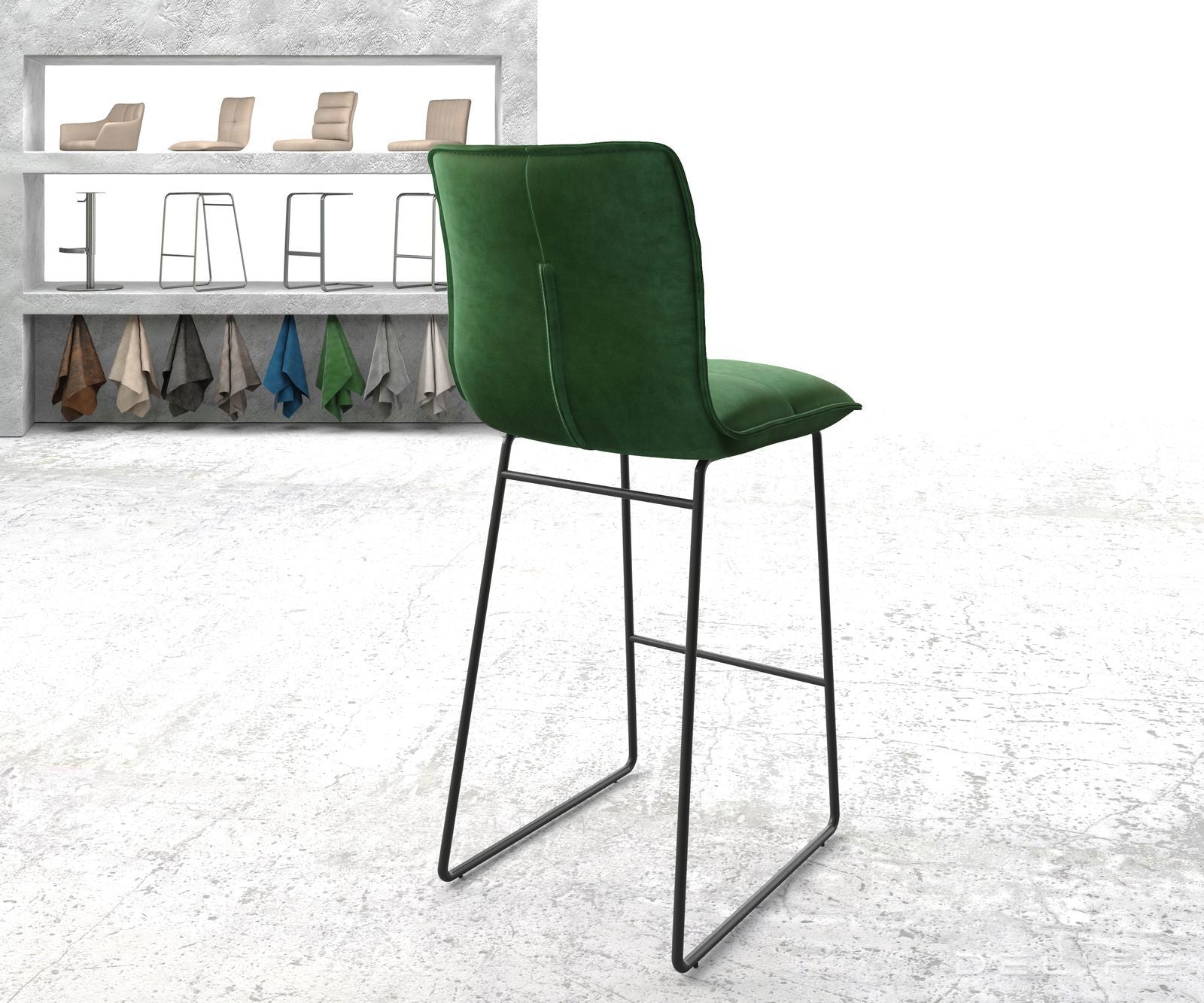 Barska stolica Maddy, Materijal: Baršun