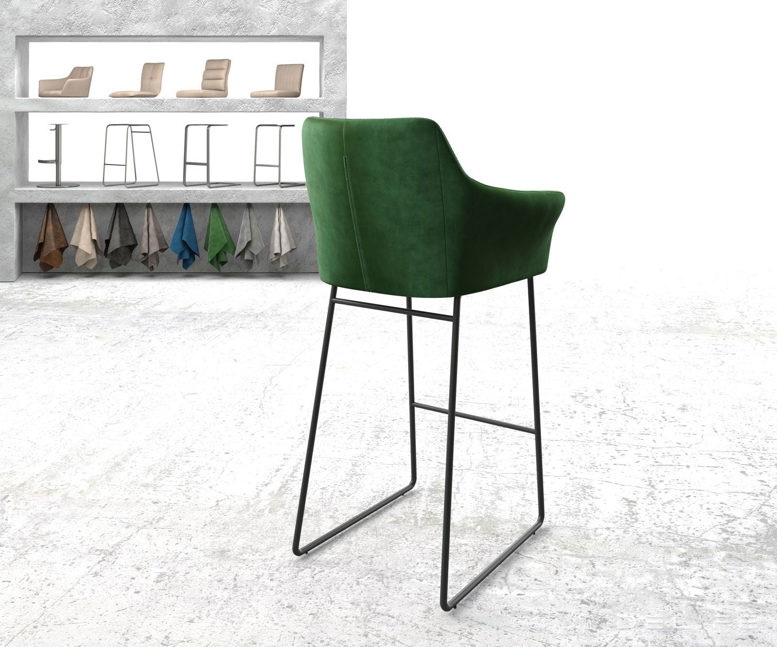 Barska stolica Yulo, Materijal: Baršun