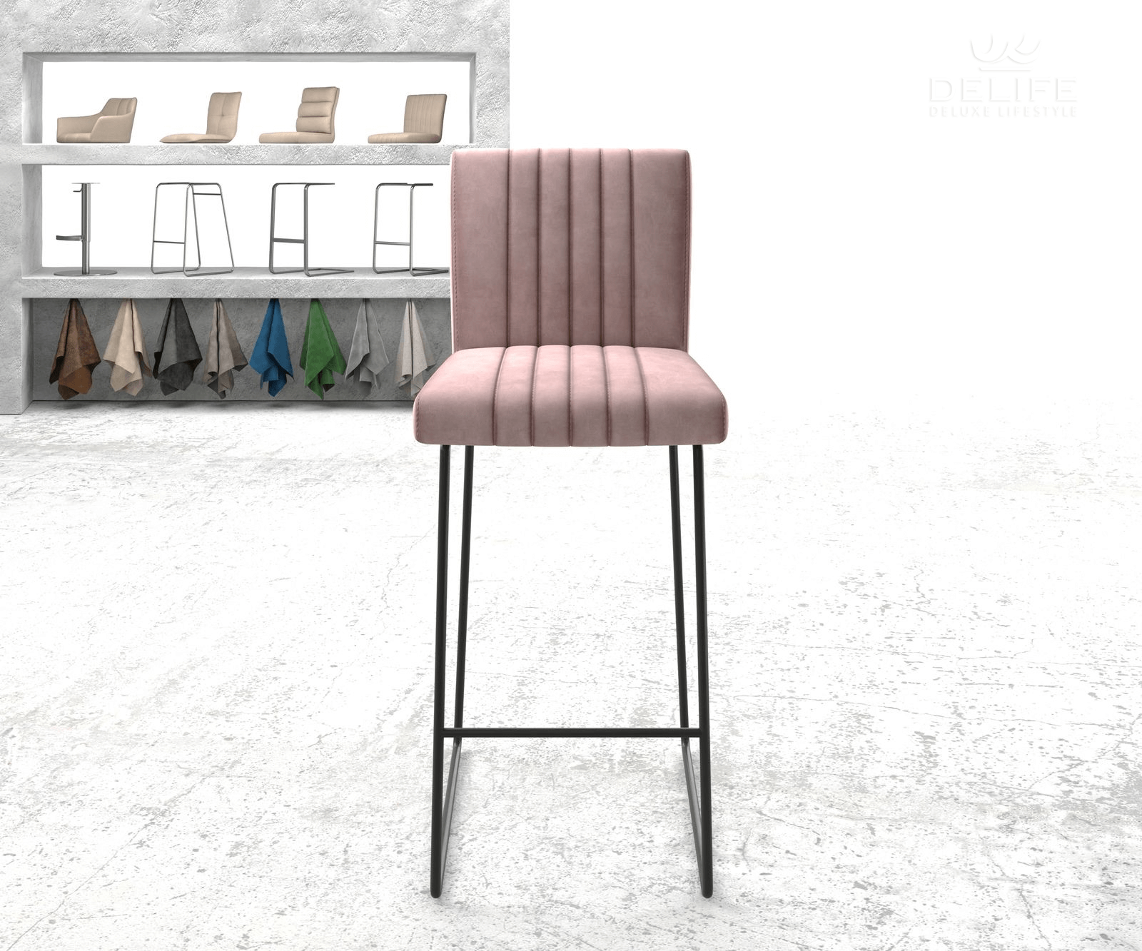 Barska stolica Luiga, Materijal: Baršun