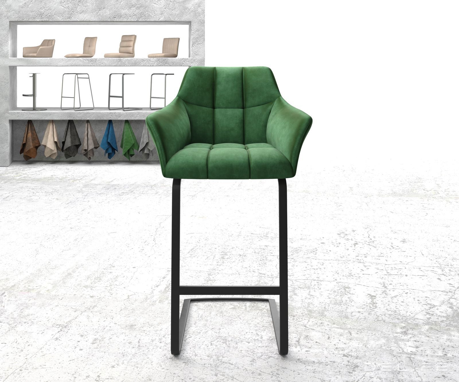 Barska stolica Yulo, Materijal: Baršun