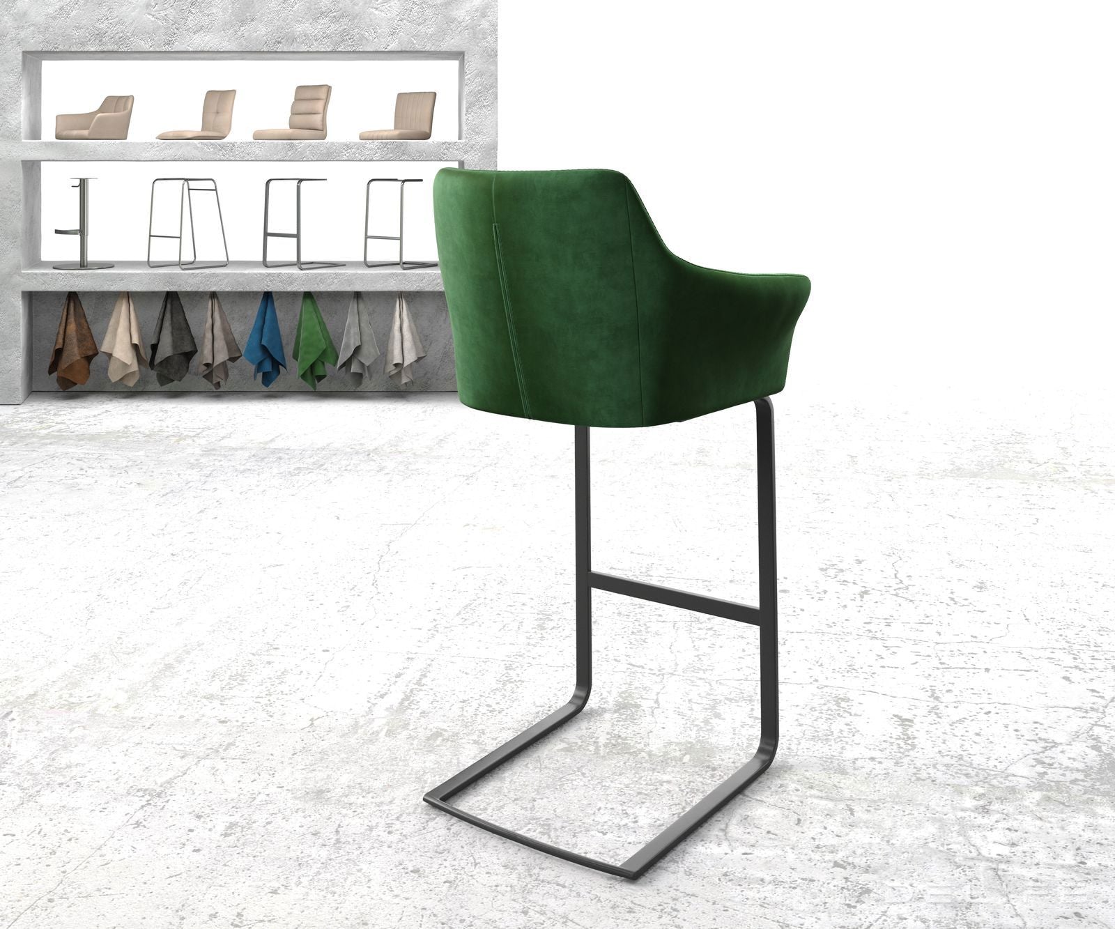 Barska stolica Yulo, Materijal: Baršun