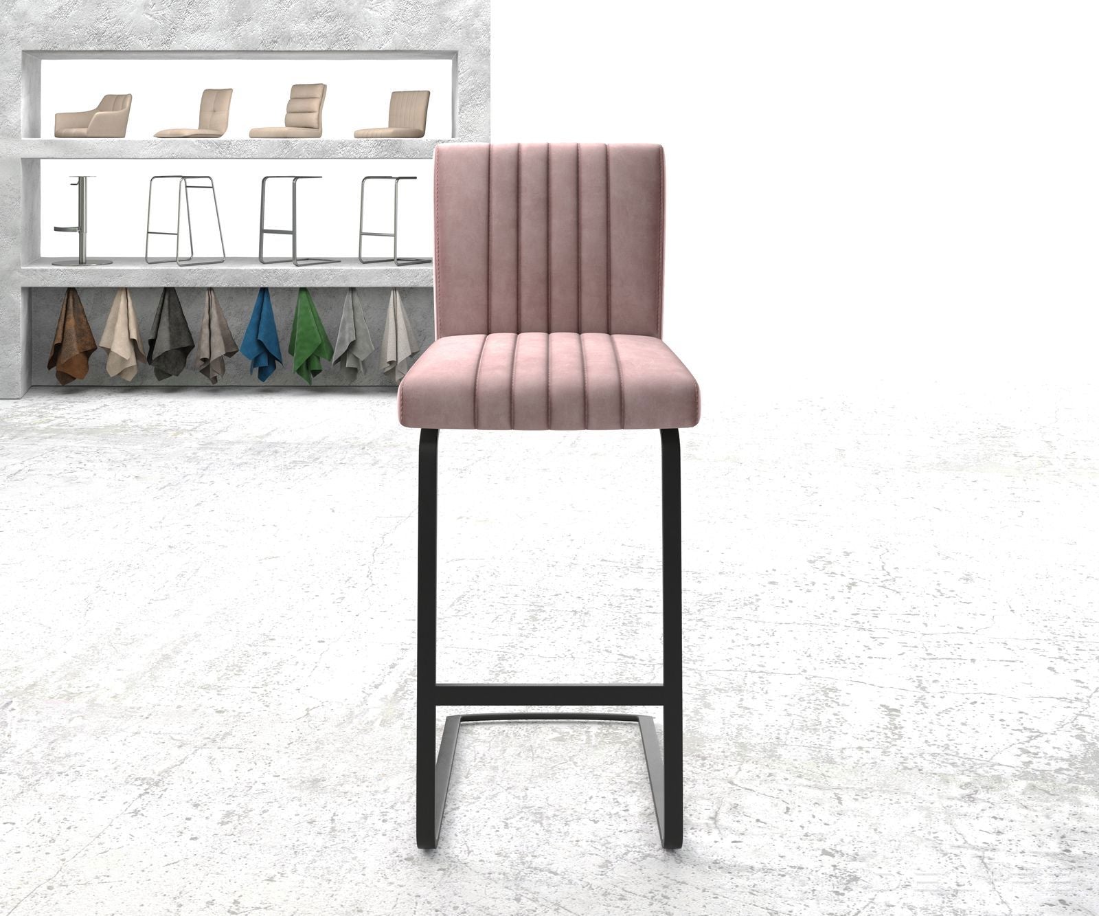 Barska stolica Luiga, Materijal: Baršun