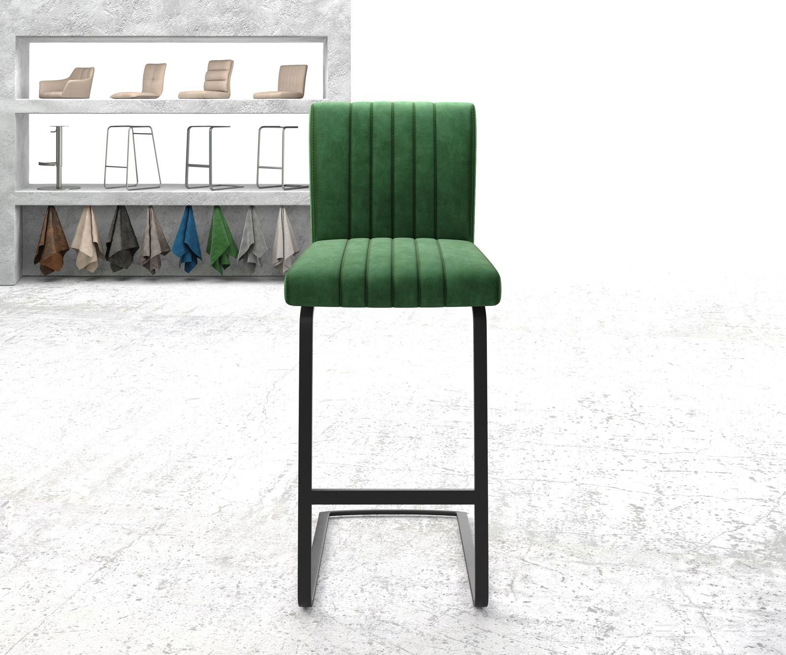 Barska stolica Luiga, Materijal: Baršun