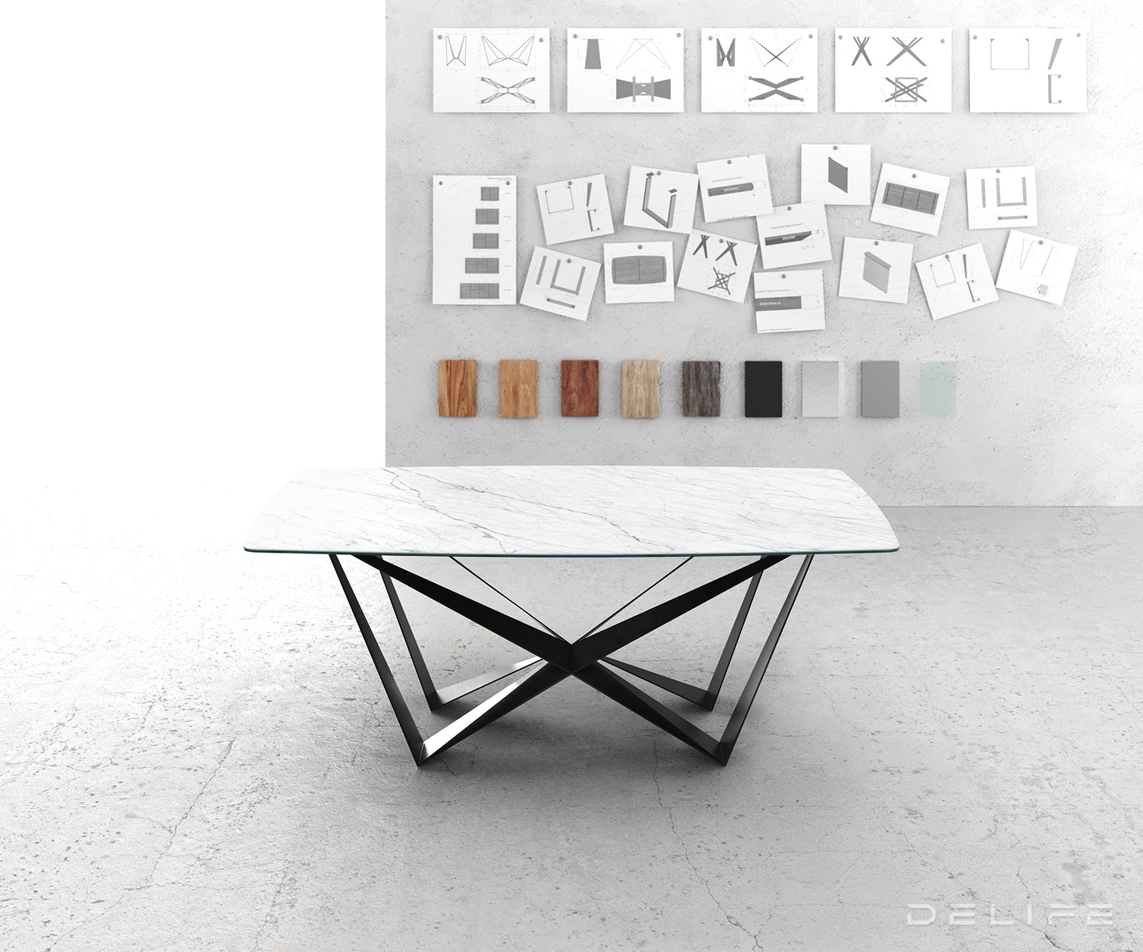 Blagovaonski stol Bootsform 200x100cm, Materijal: Keramika