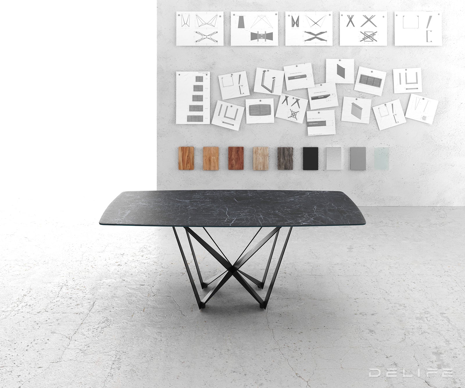 Blagovaonski stol Bootsform 200x100cm, Materijal: Keramika