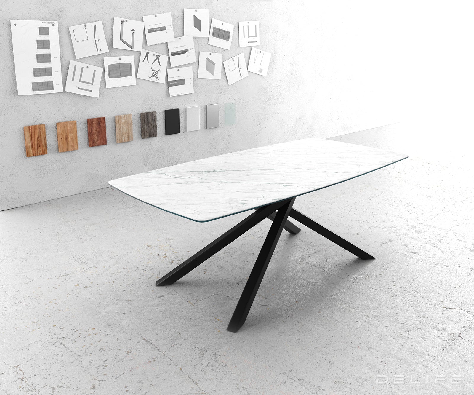 Blagovaonski stol Bootsform 200x100cm, Materijal: Keramika