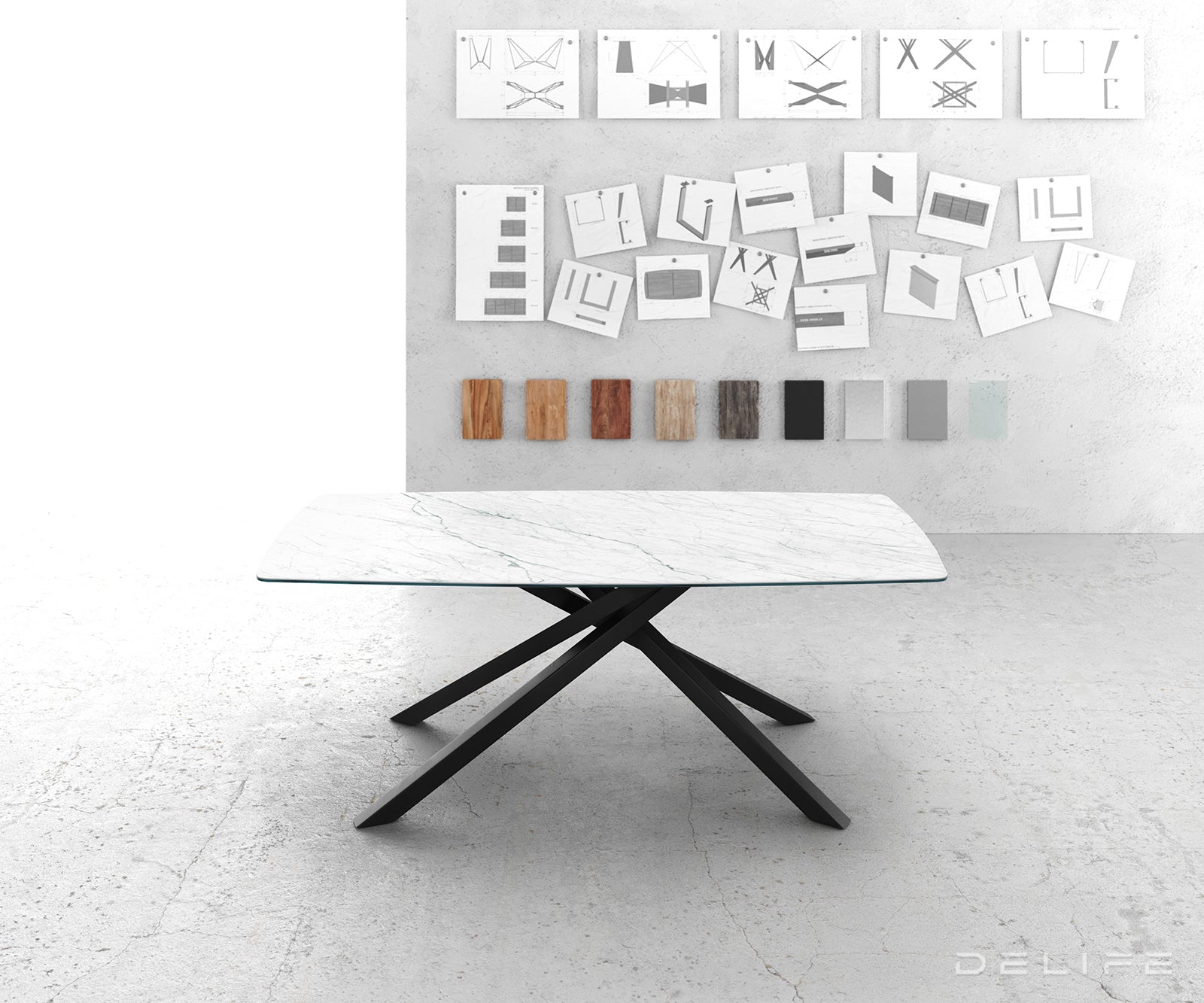 Blagovaonski stol Bootsform 200x100cm, Materijal: Keramika