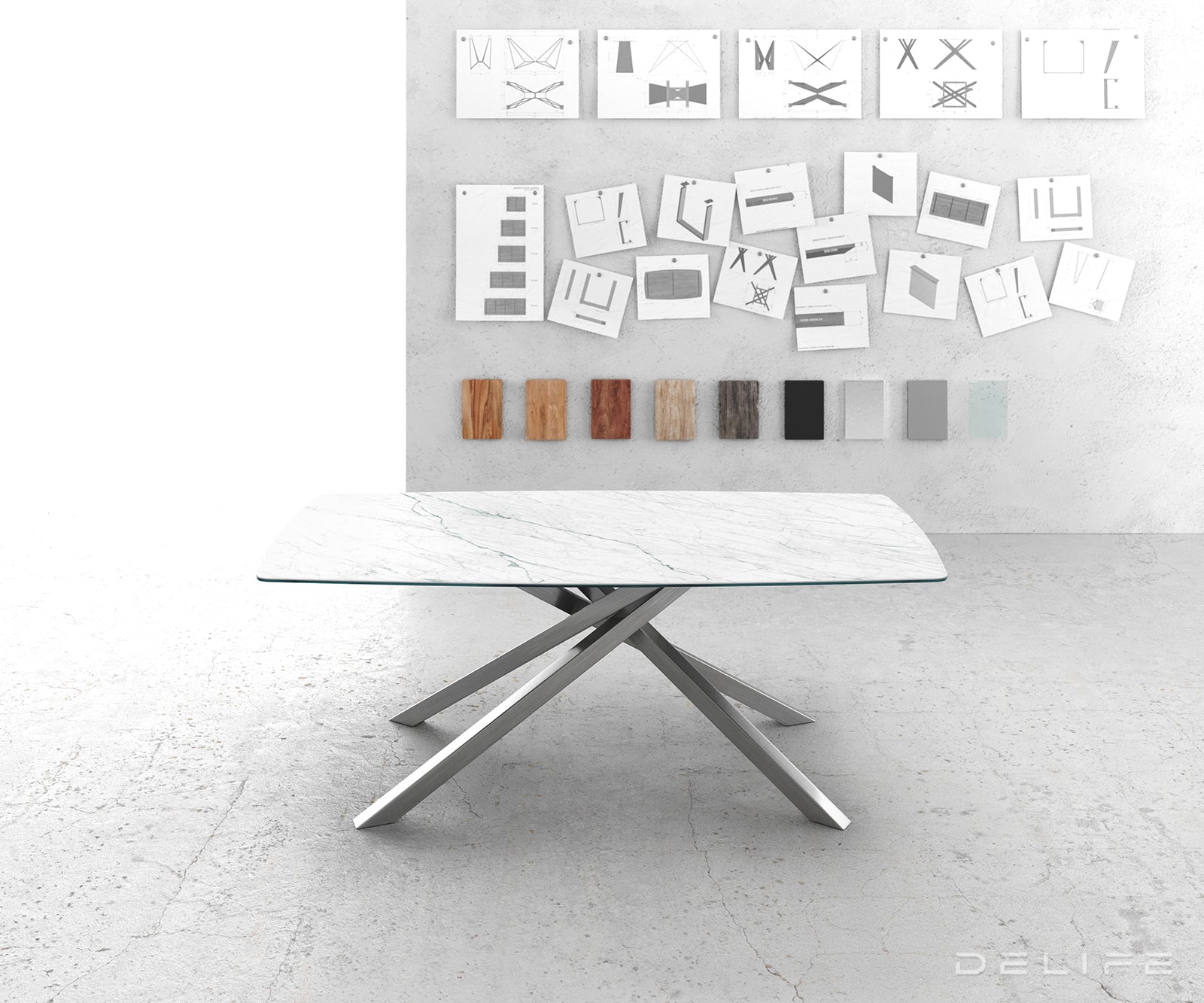 Blagovaonski stol Bootsform 200x100cm, Materijal: Keramika