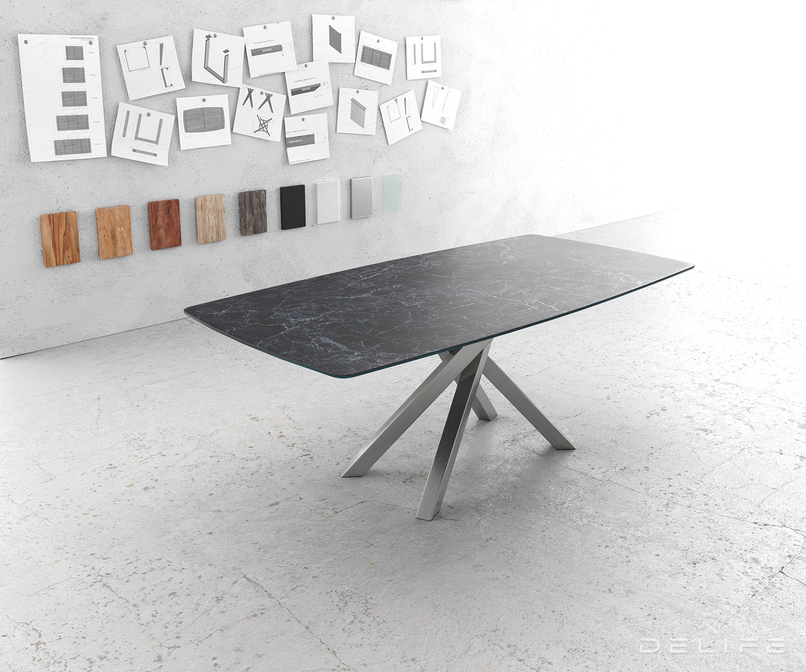 Blagovaonski stol Bootsform 200x100cm, Materijal: Keramika