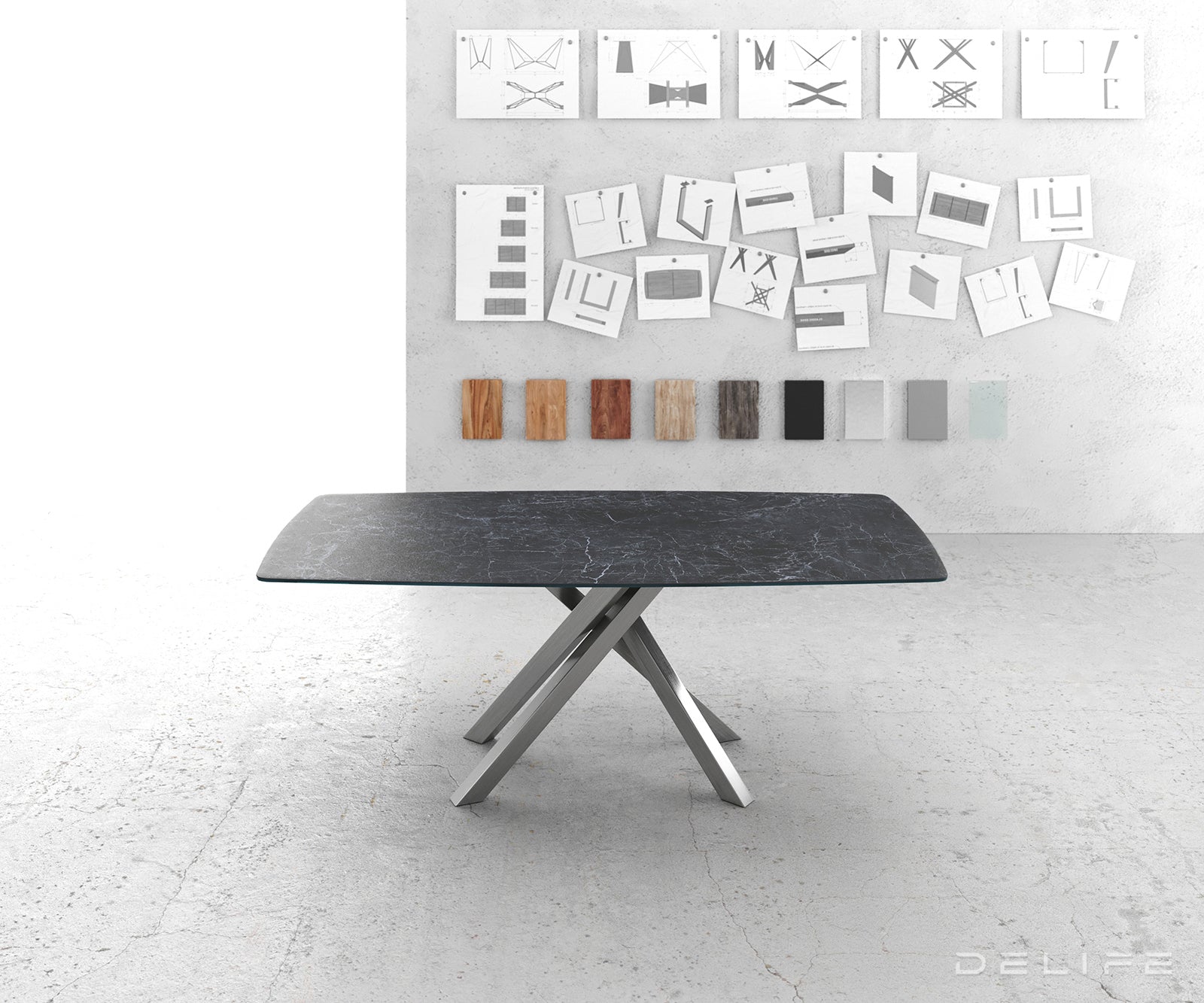 Blagovaonski stol Bootsform 200x100cm, Materijal: Keramika