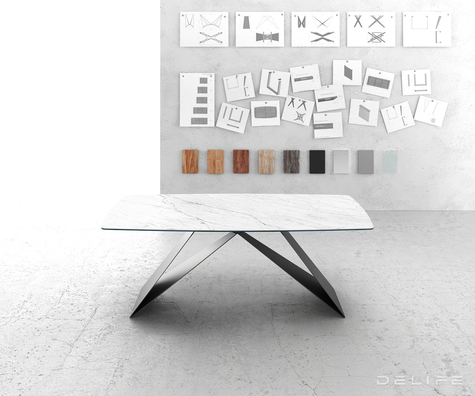 Blagovaonski stol Bootsform 200x100cm, Materijal: Keramika