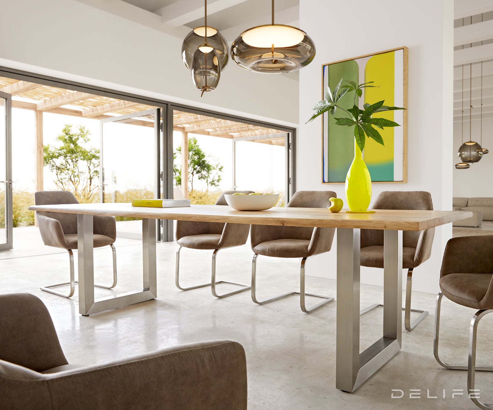 Blagovaonski stol Edge, Materijal: Hrast, Debljina ploče: 3,2cm