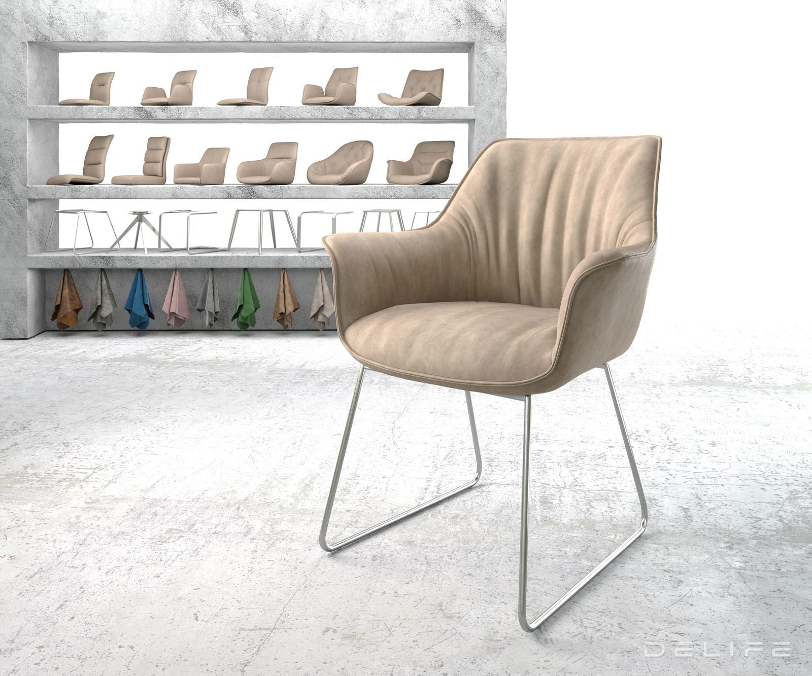 Blagovaonska stolica Keila, Materijal: Mikrofibra