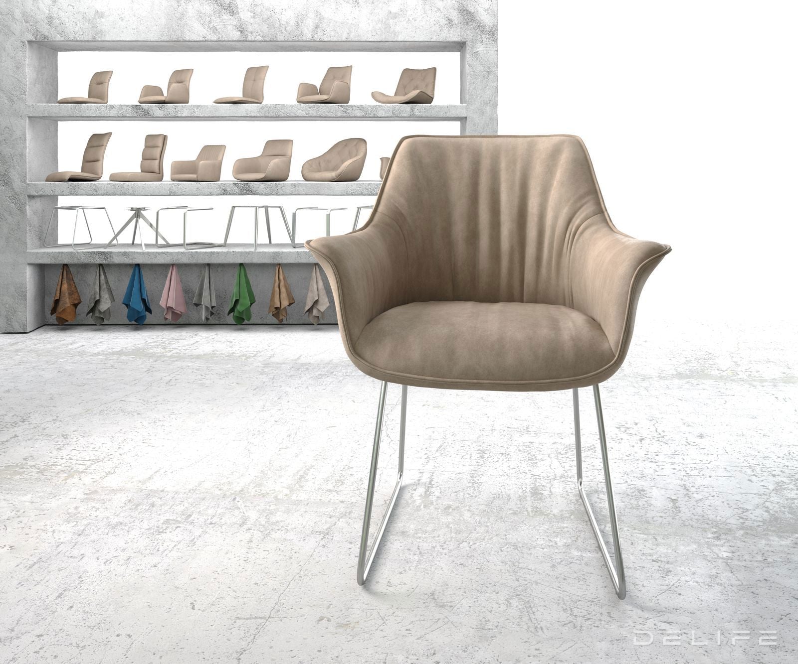 Blagovaonska stolica Keila, Materijal: Mikrofibra