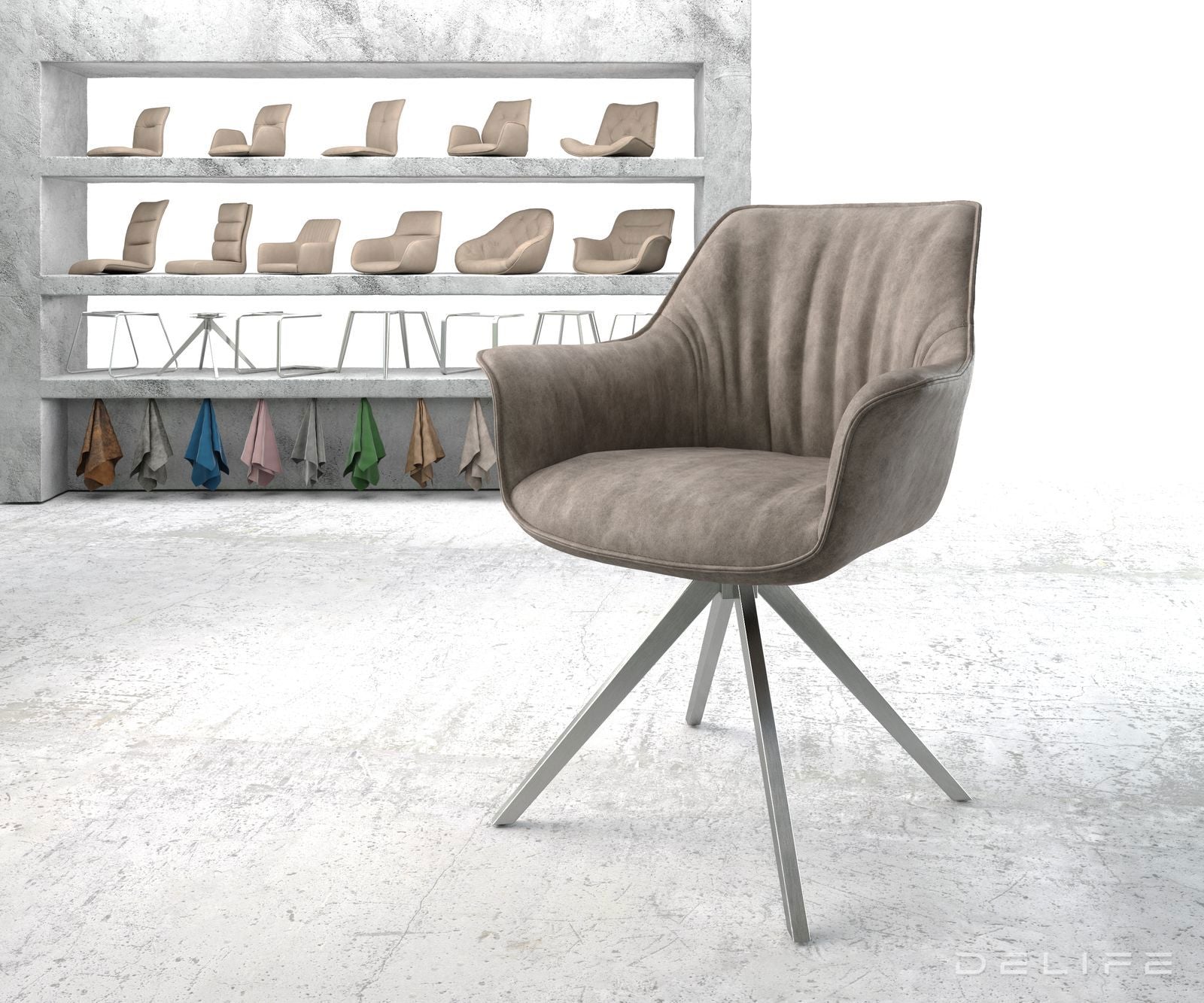 Blagovaonska stolica Keila, Materijal: Mikrofibra