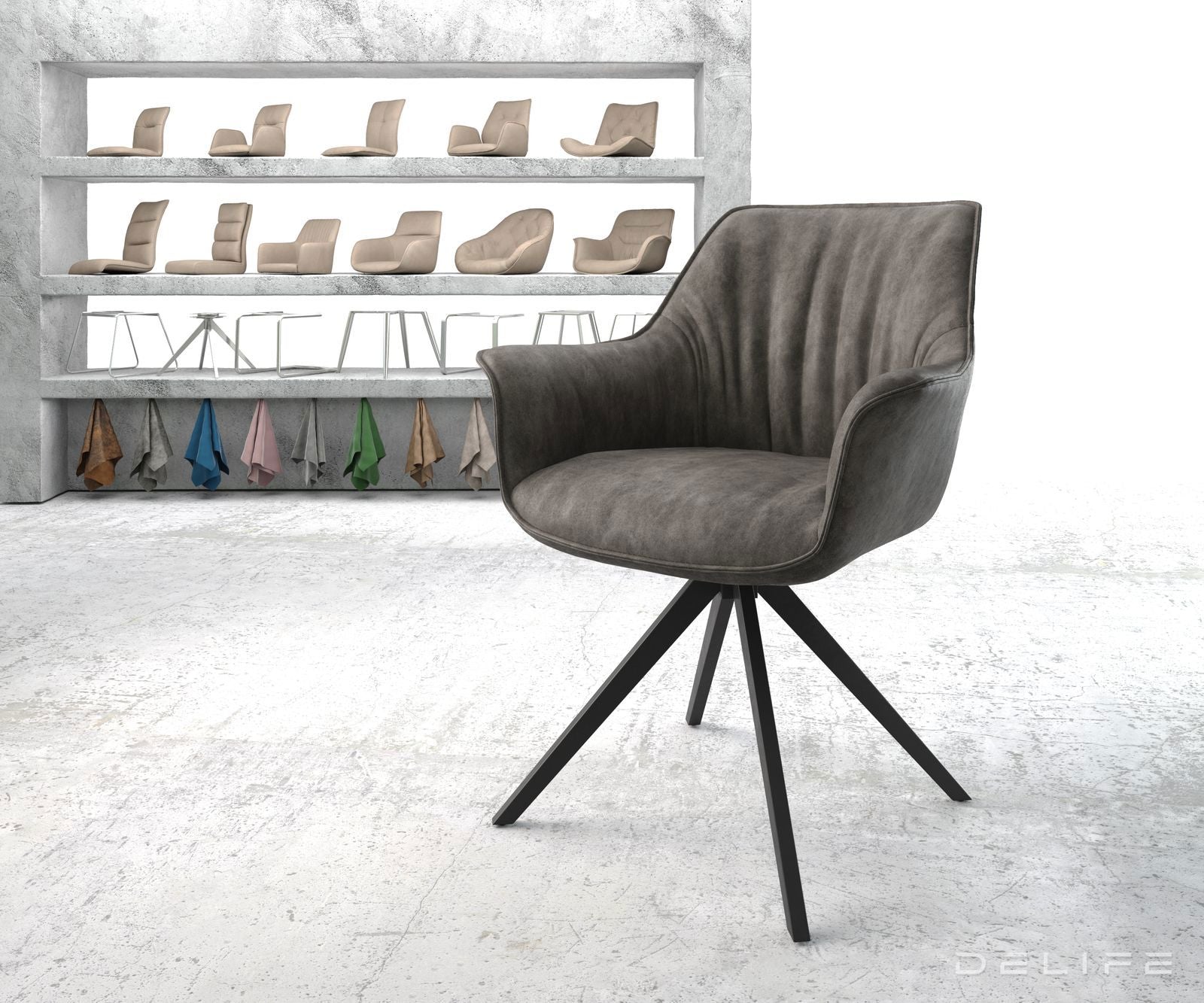 Blagovaonska stolica Keila, Materijal: Mikrofibra