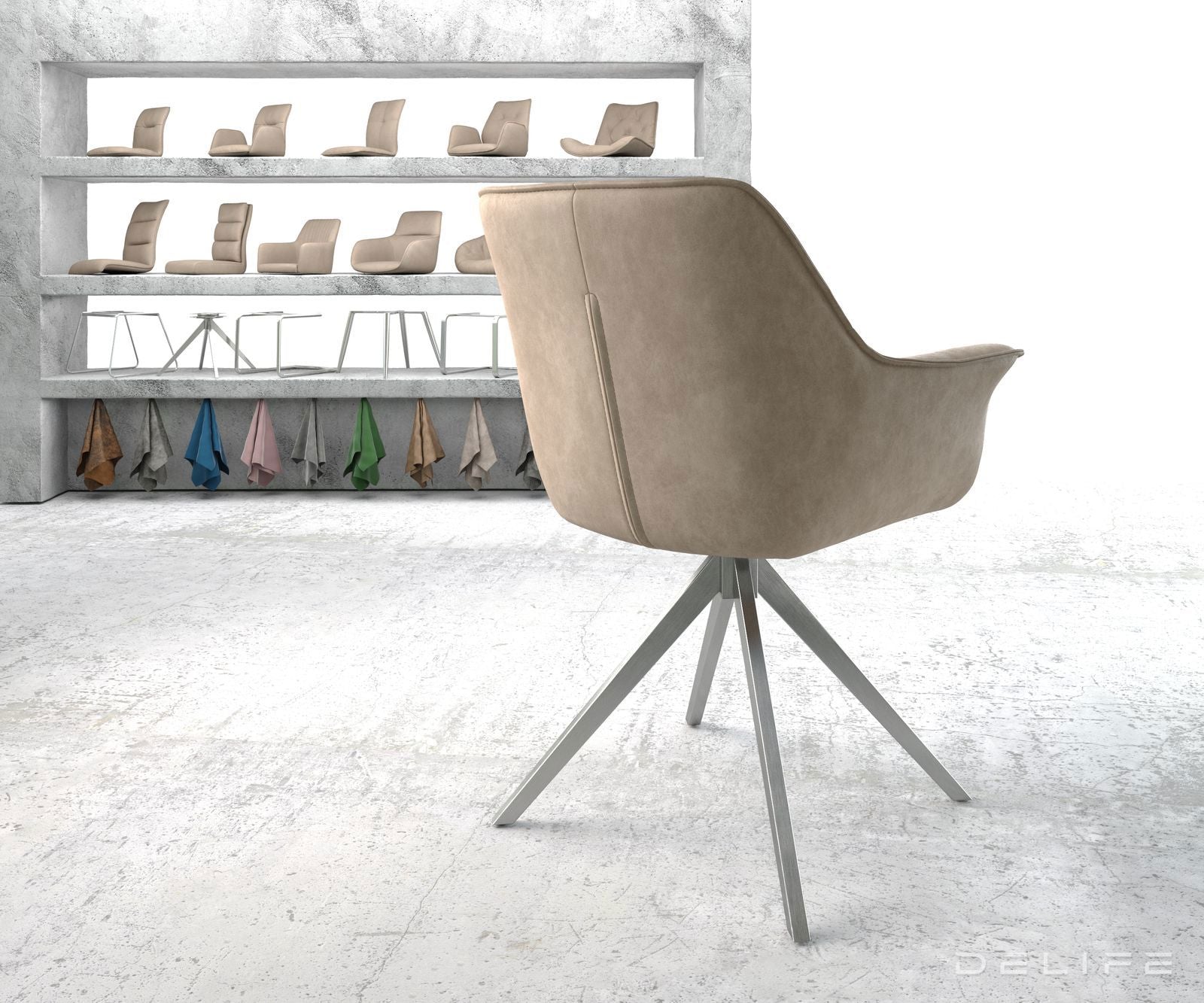 Blagovaonska stolica Keila, Materijal: Mikrofibra