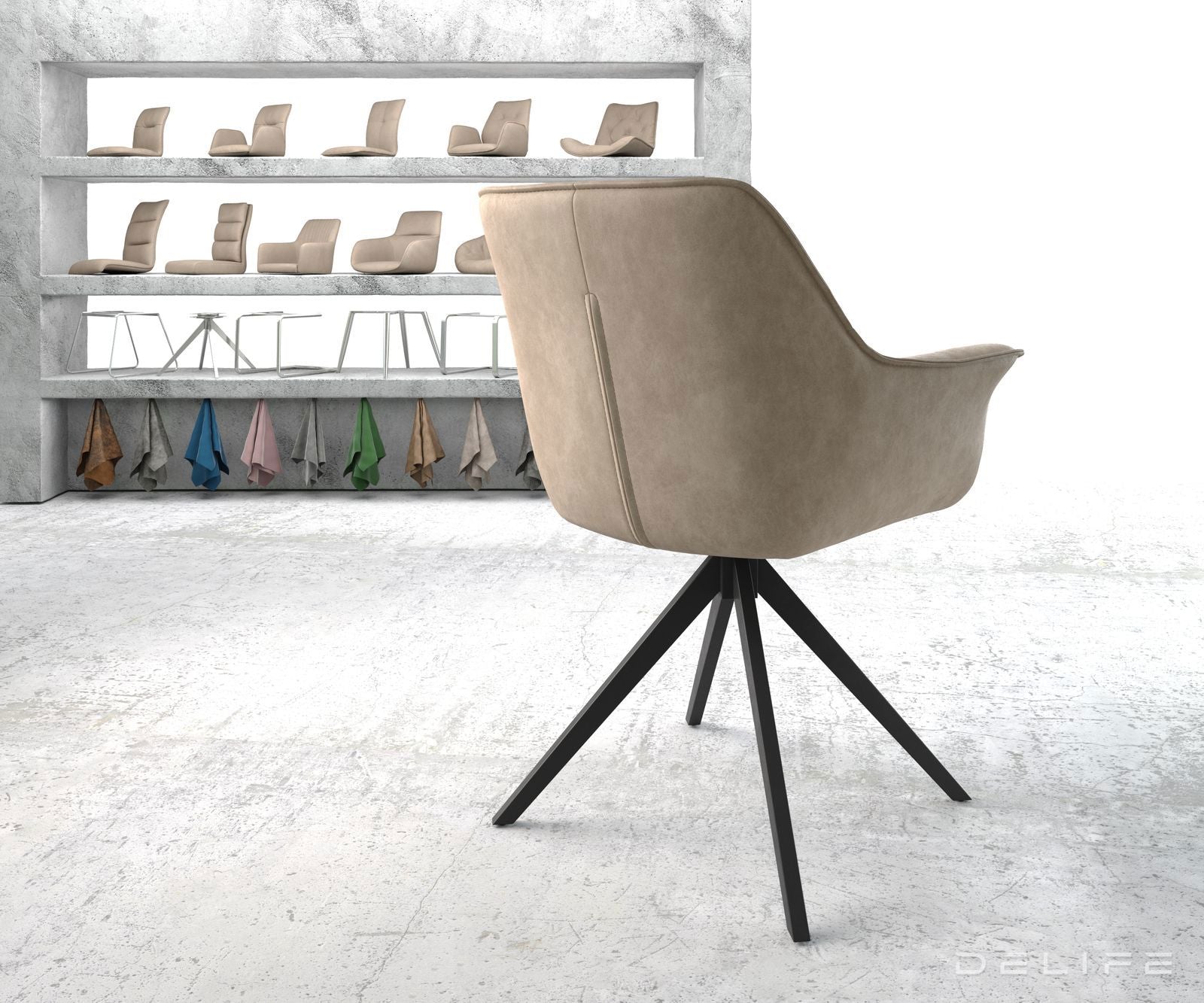 Blagovaonska stolica Keila, Materijal: Mikrofibra