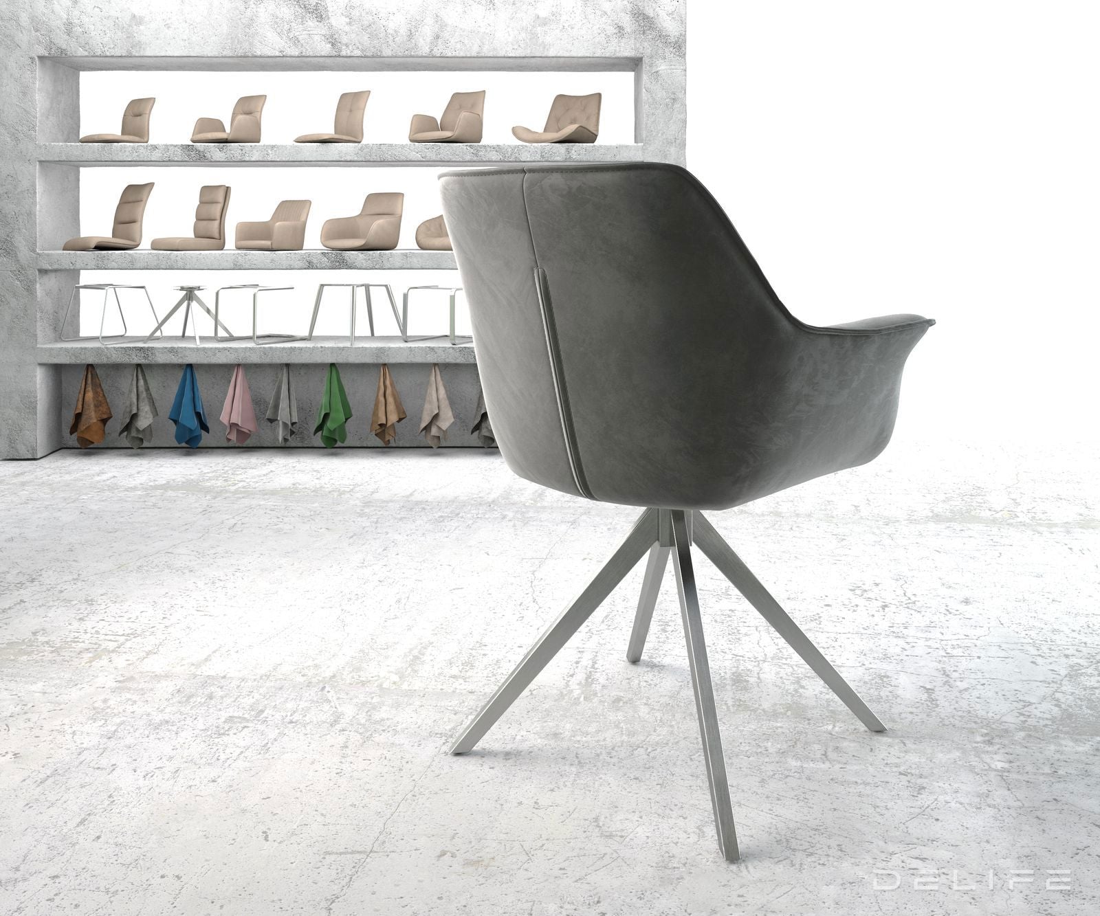 Blagovaonska stolica Keila, Materijal: Baršun