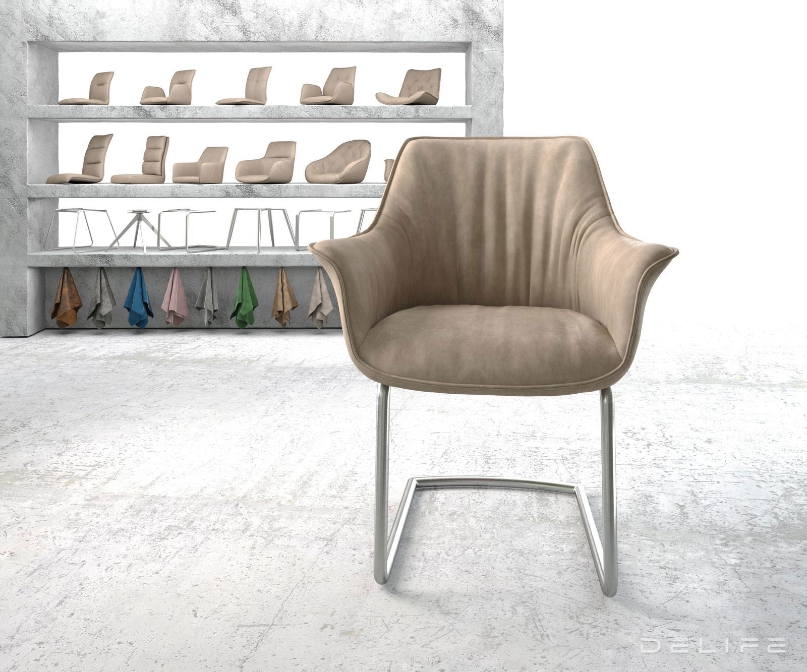 Blagovaonska stolica Keila, Materijal: Mikrofibra