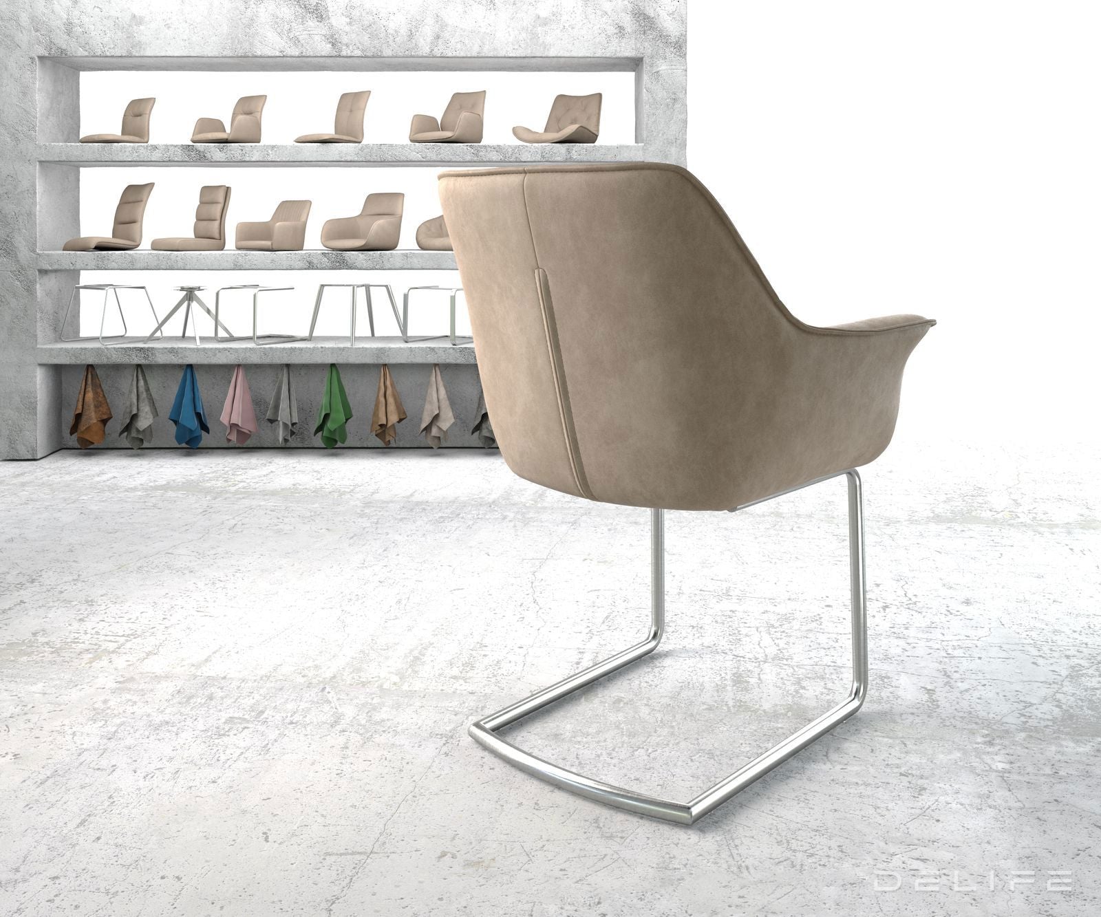 Blagovaonska stolica Keila, Materijal: Mikrofibra