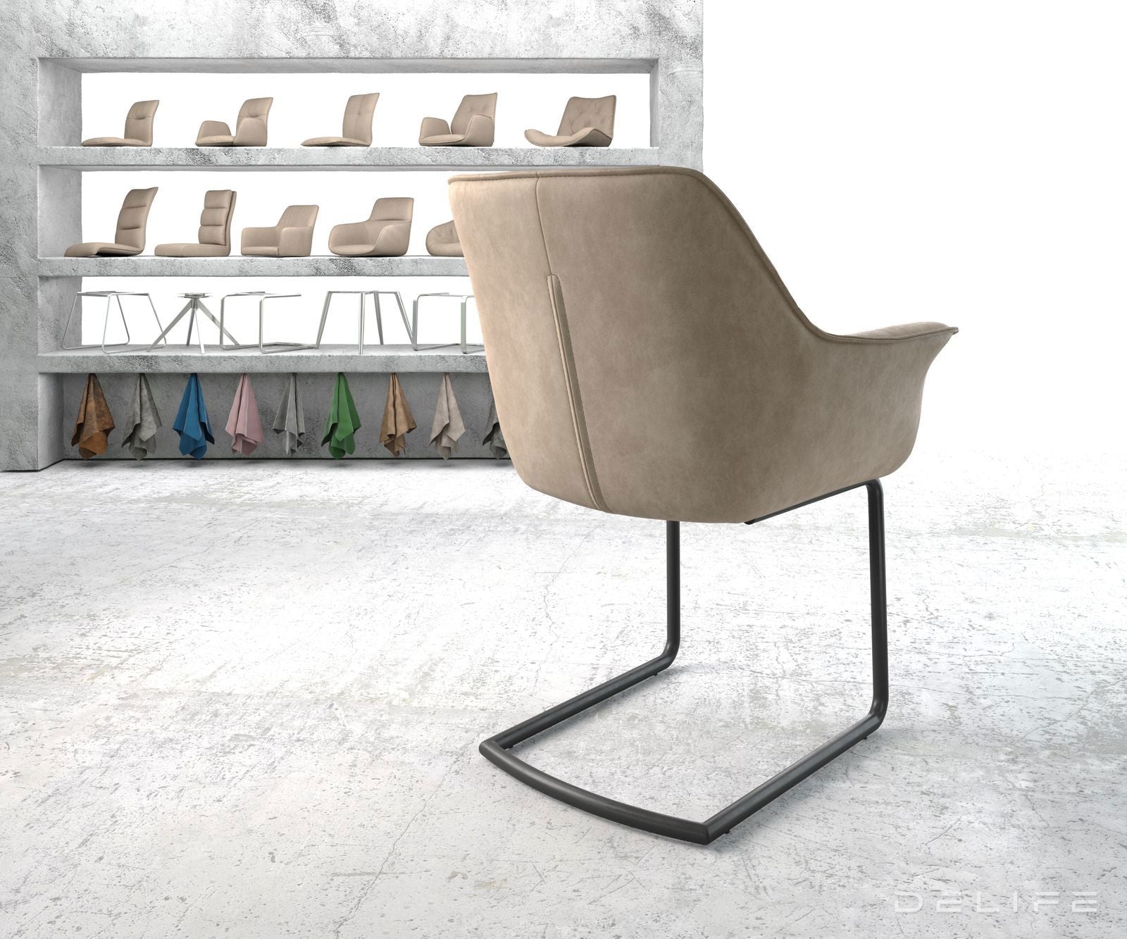 Blagovaonska stolica Keila, Materijal: Mikrofibra