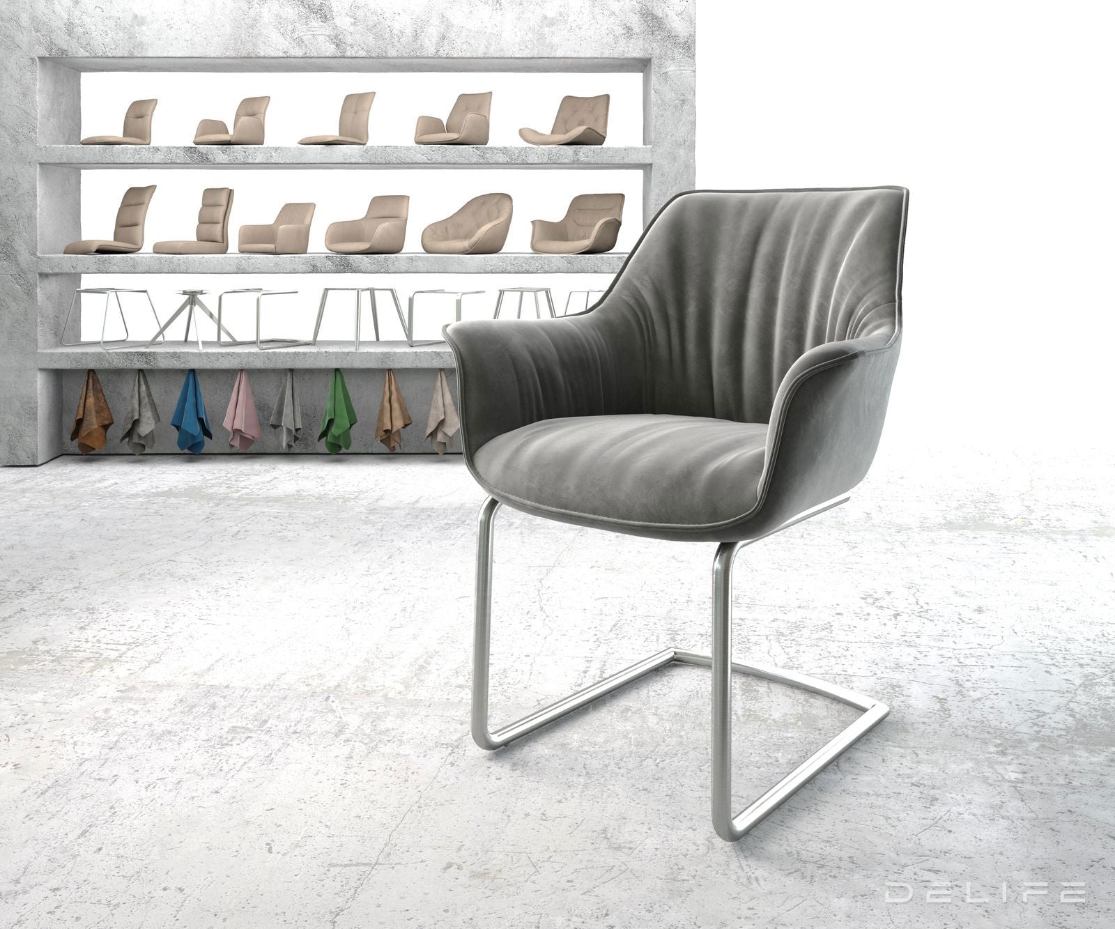 Blagovaonska stolica Keila, Materijal: Baršun