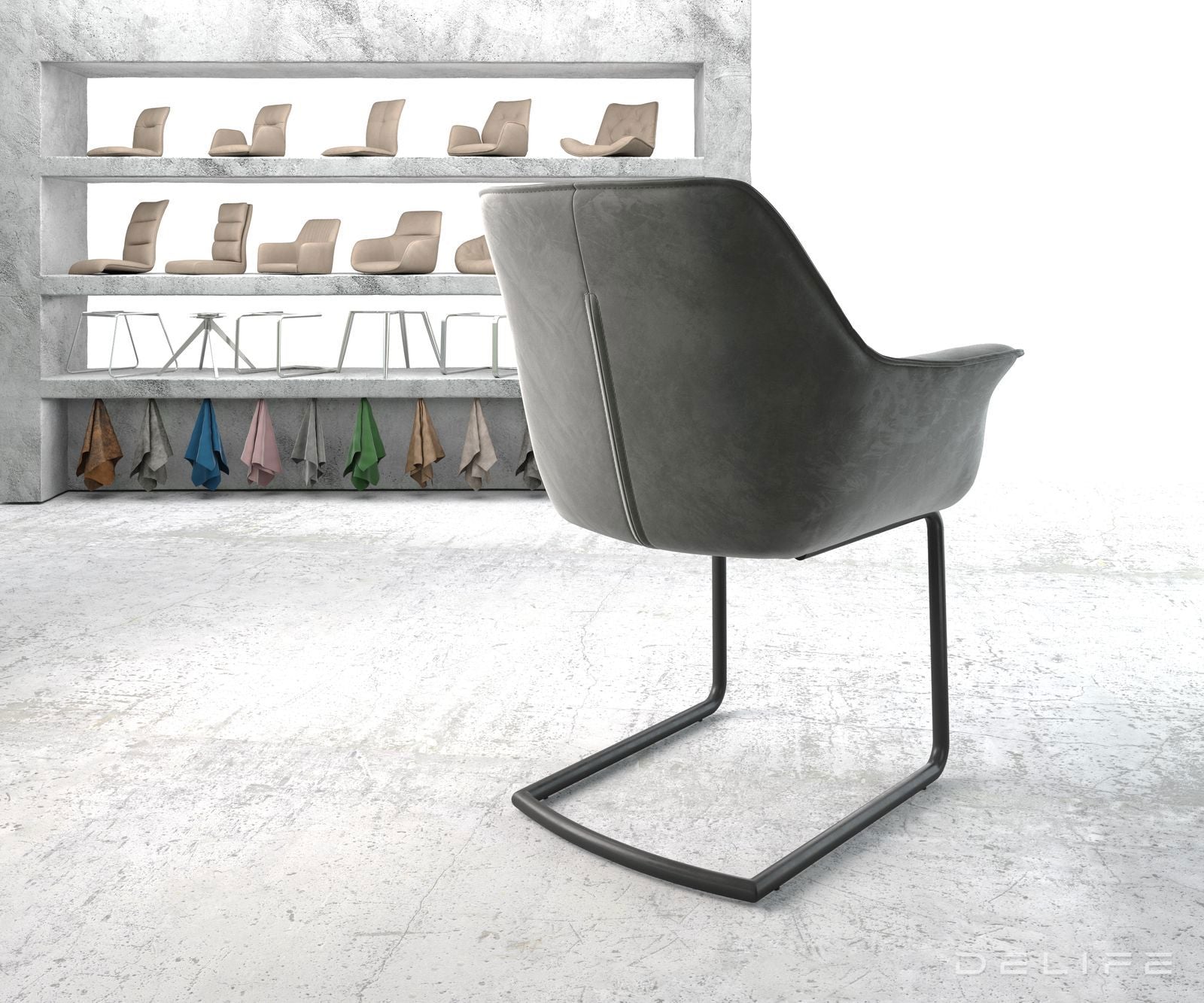 Blagovaonska stolica Keila, Materijal: Baršun