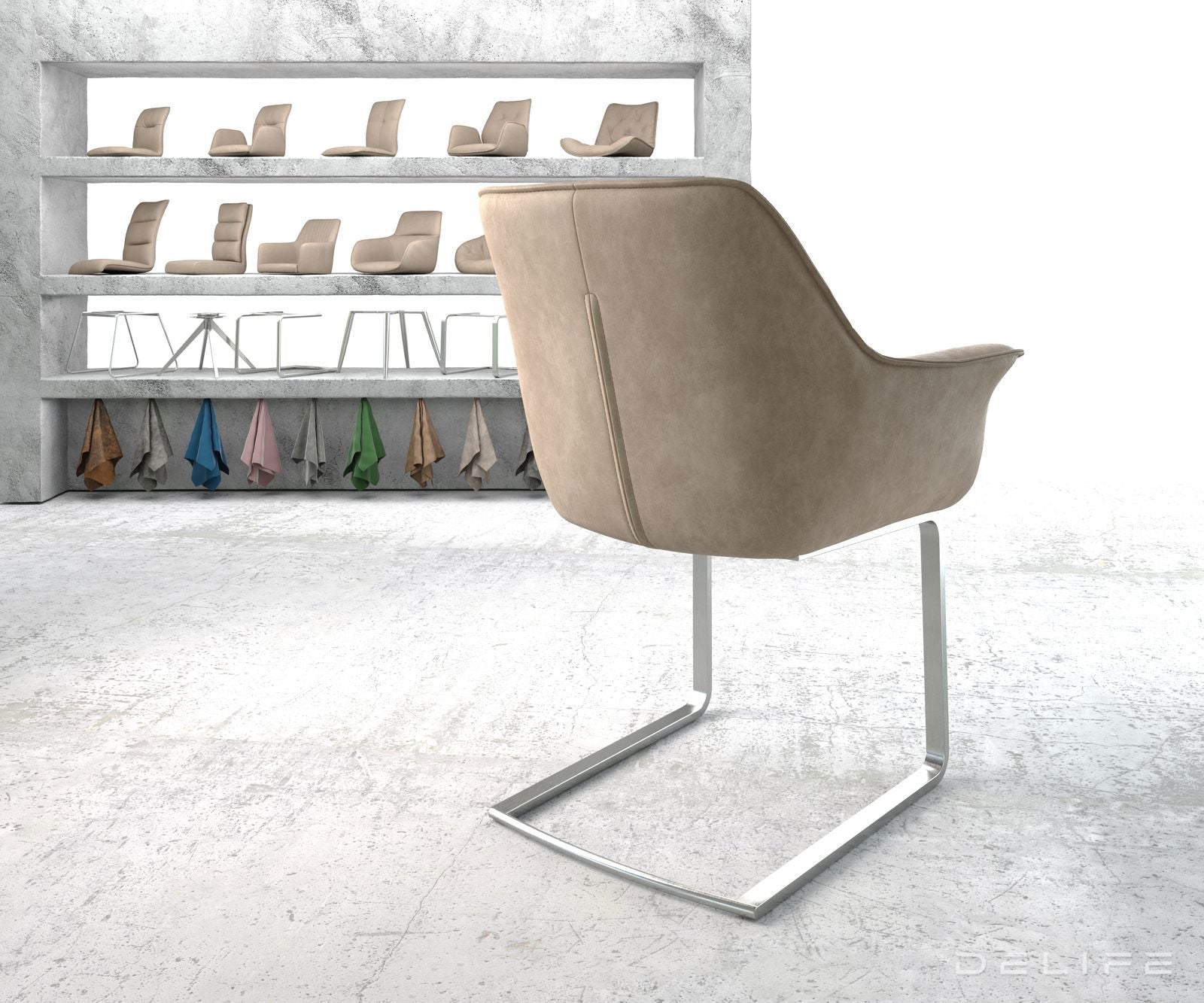 Blagovaonska stolica Keila, Materijal: Mikrofibra