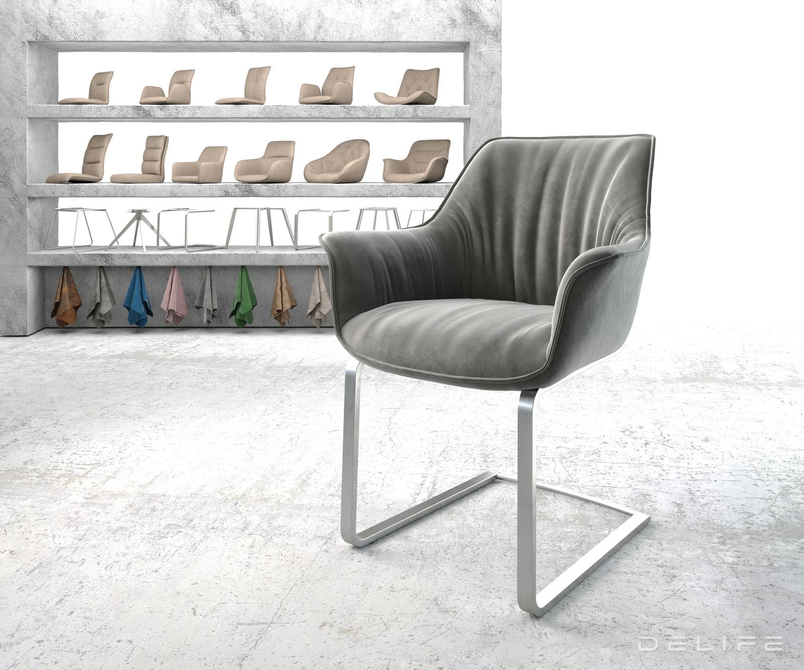 Blagovaonska stolica Keila, Materijal: Baršun