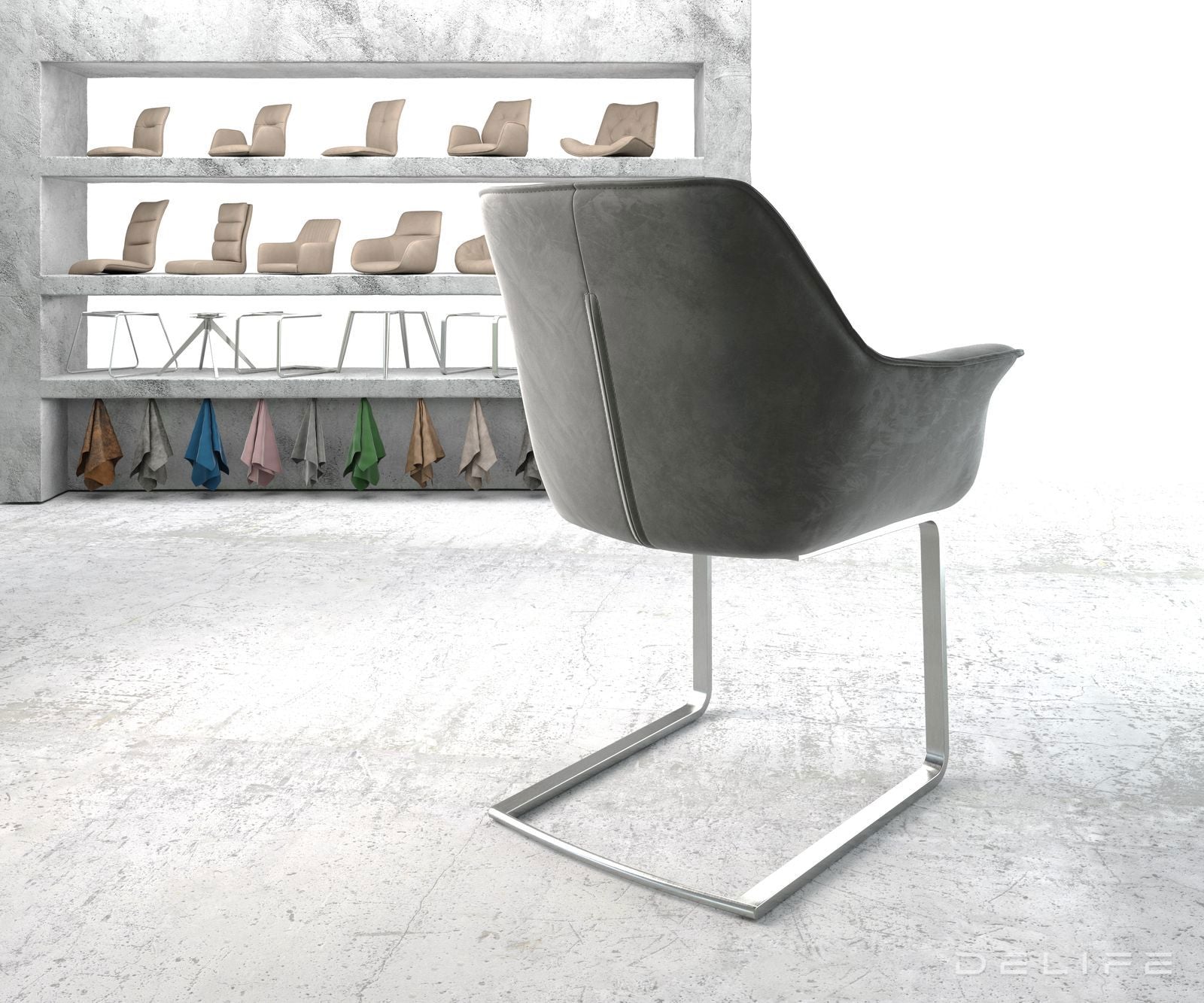 Blagovaonska stolica Keila, Materijal: Baršun