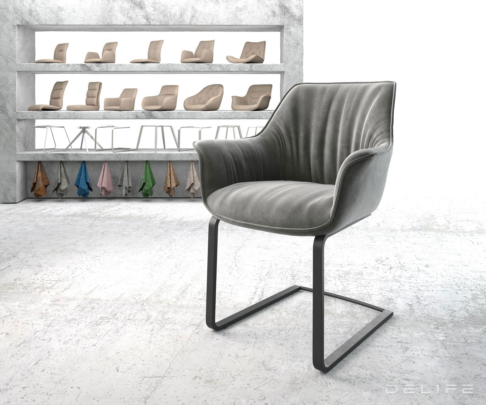 Blagovaonska stolica Keila, Materijal: Baršun