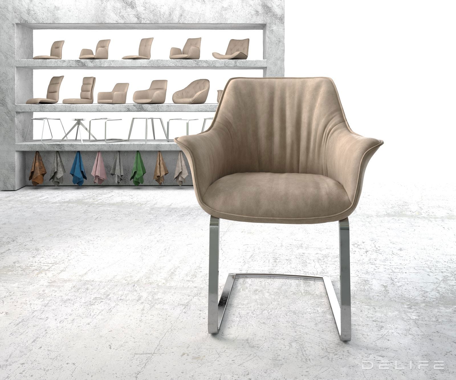 Blagovaonska stolica Keila, Materijal: Mikrofibra